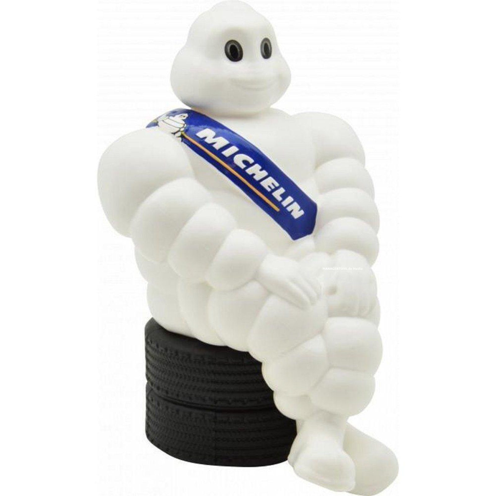 Michelin Dekofigur Männchen 19 cm Figur Mann sitzend Reifenstapel Maskottchen Bib Bibendum