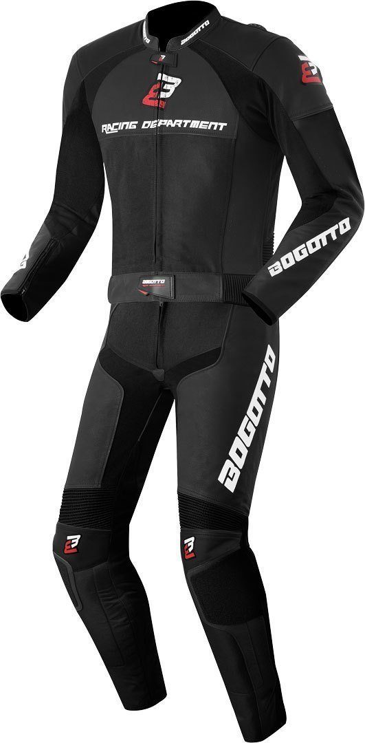 Bogotto Motorradkombi Losail 2-Teiler Motorrad Lederkombi reißverschluss