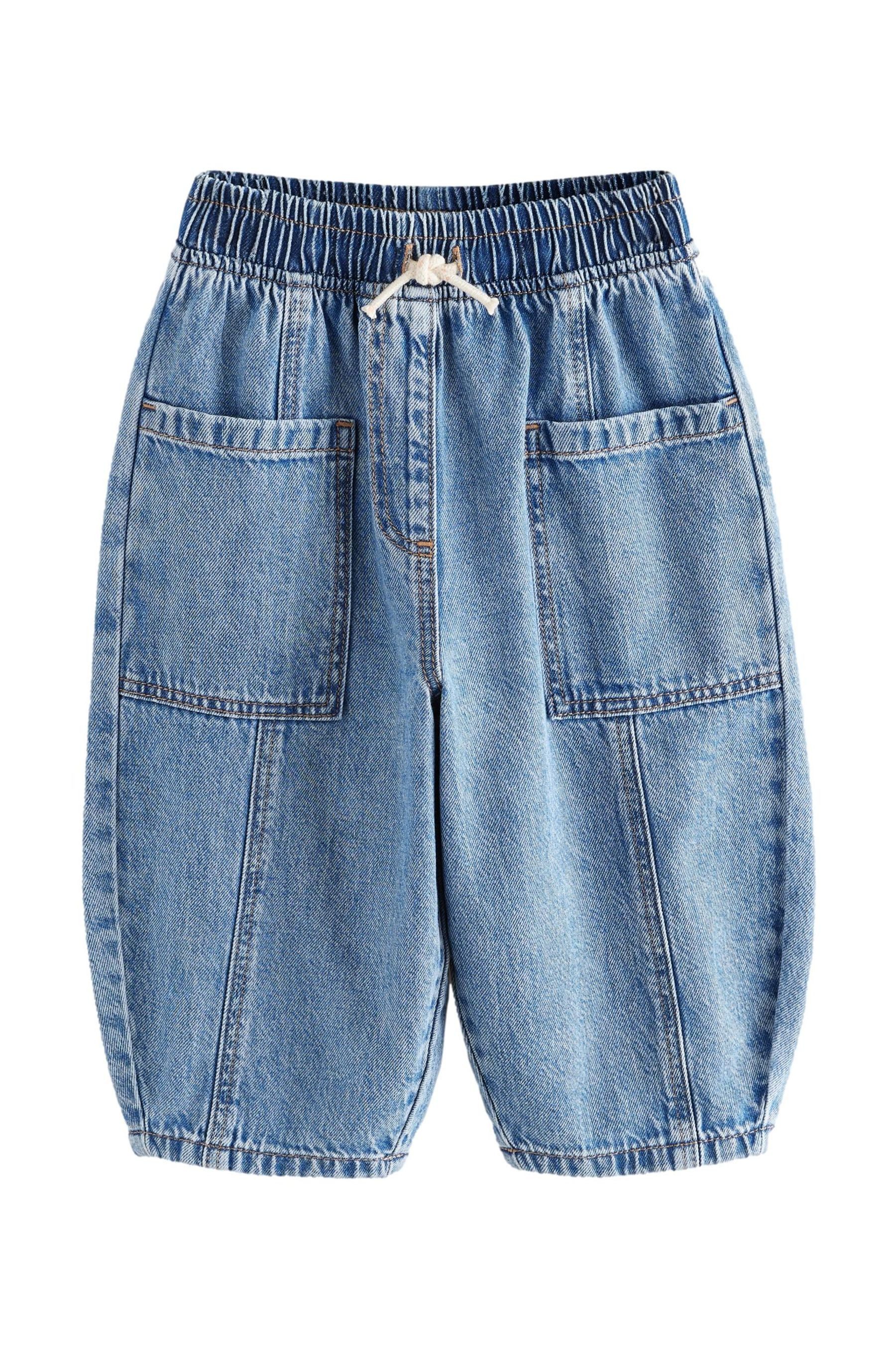 Schlupfjeans Barrel-Jeans aus 100 % Baumwolle