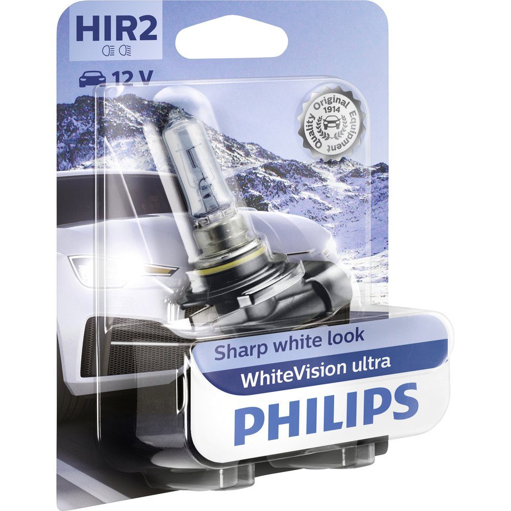 Philips KFZ-Ersatzleuchte WhiteVision 9012WVUB1 Halogen 12 55 Philips W HIR2 Ultra Leuchtmittel