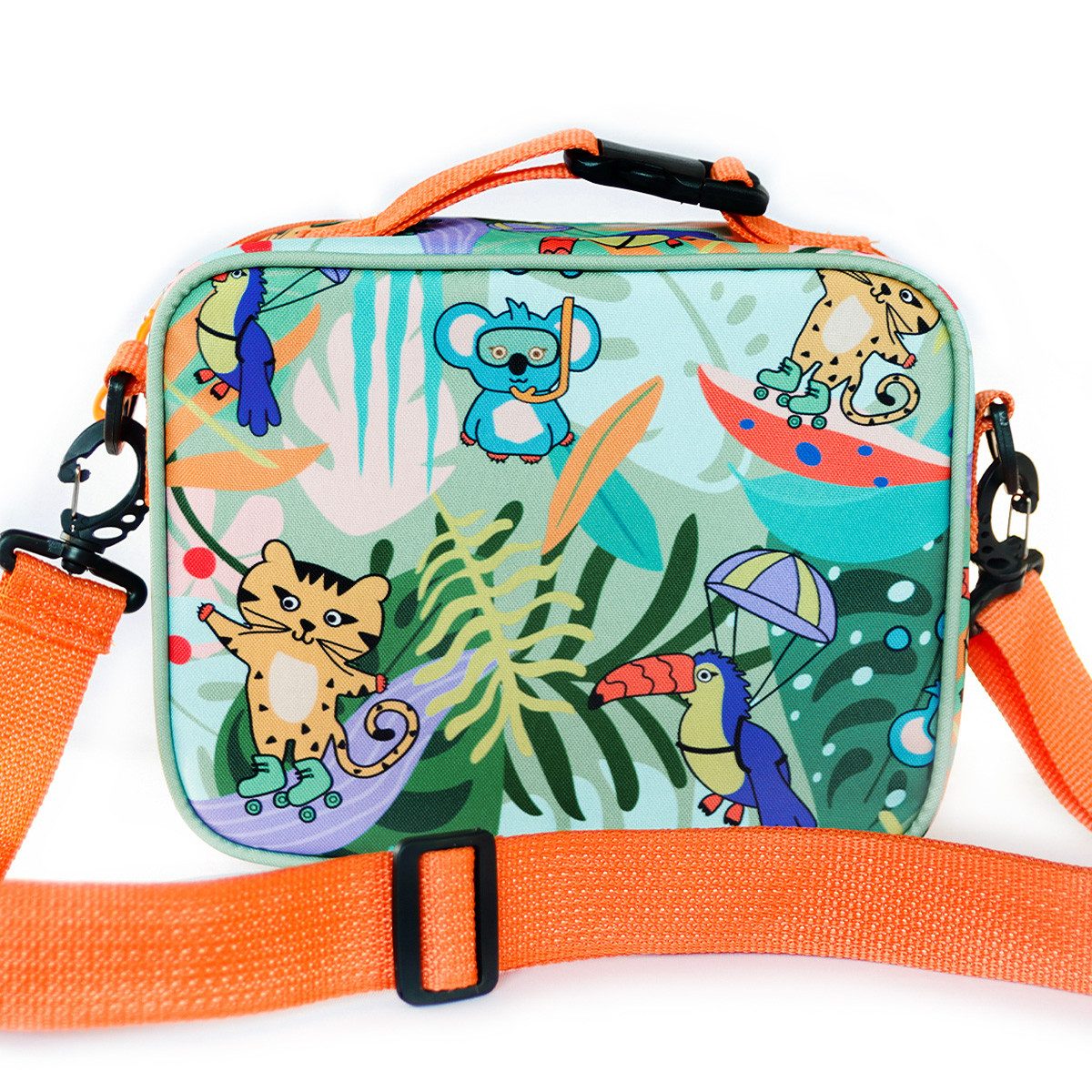 MILK&MOO Kindergartentasche Milk&Moo Jungle Collection Lunchbox,Kühltasche – 4 l, isolierend & pra