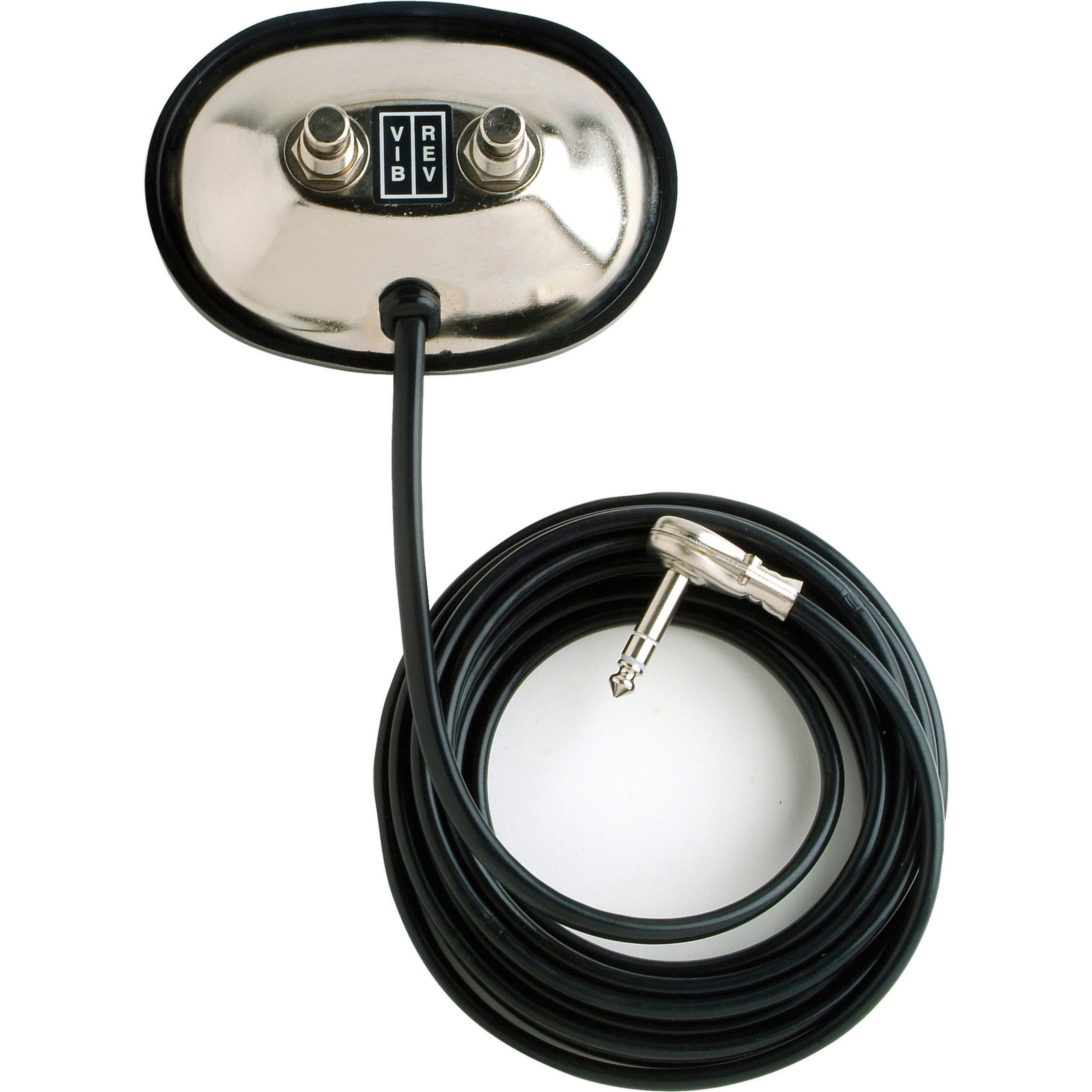 Fender Musikinstrumentenpedal, (2-Button Footswitch Vintage VIB/REV, E-Gitarren Verstärker, Fußschalter), 2-Button Vintage-Style Footswitch Vibrato-Reverb - Fußschalter für