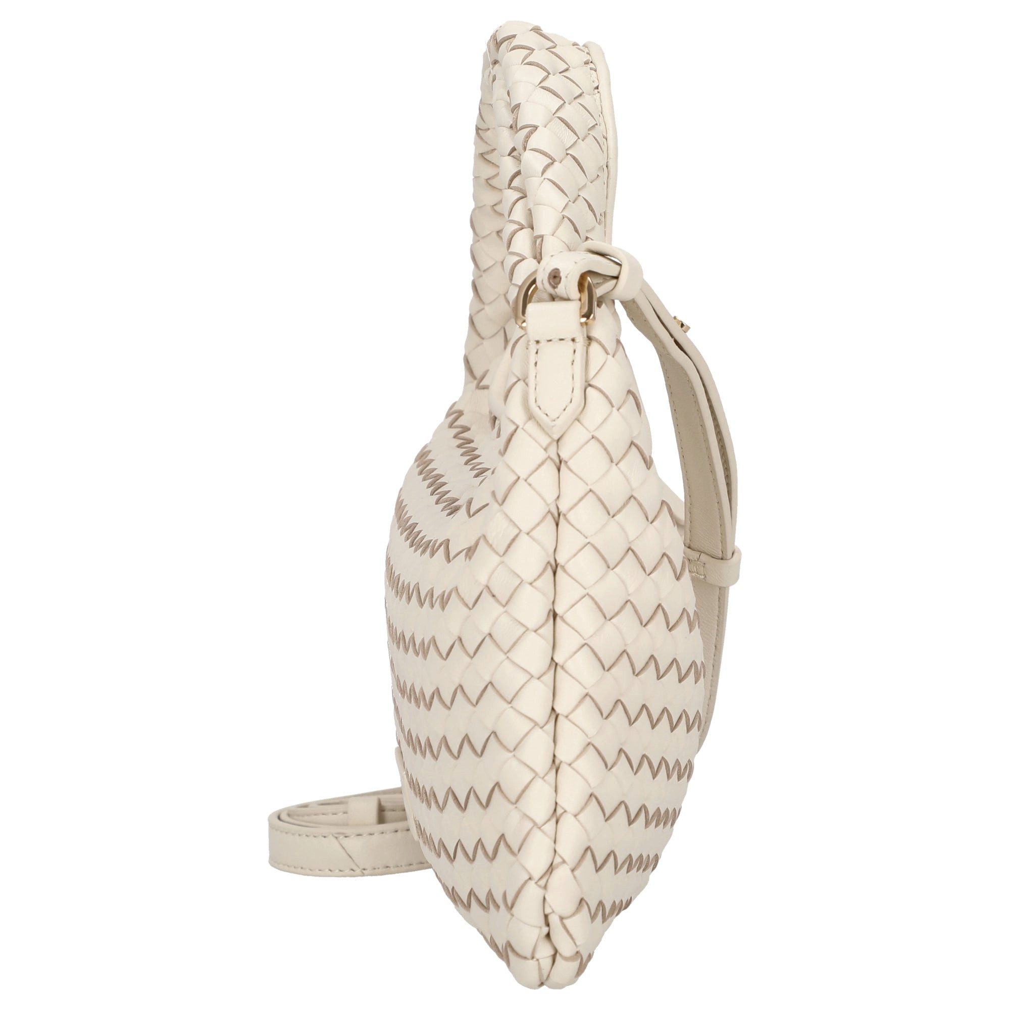 Les Visionnaires Handtasche Sadie Weave Silky - Henkeltasche 37 cm (vanilla)