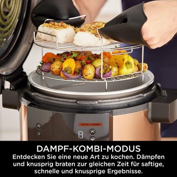 NINJA Multikocher Speed 10in1 Multikocher 4,7L Schnellkochtopf Heißluftfritteuse Fryer, 1760,00 W, 4,70 l Schüssel, mit Fritteuse, Elektrisch 7,5 L, Foodi MAX, Ohne Öl, Air, Slow Cooker