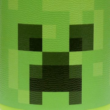 Sarcia.eu Trinkflasche Minecraft, Creeper grüne Trinkflasche, 380ml Plastik-Bidon