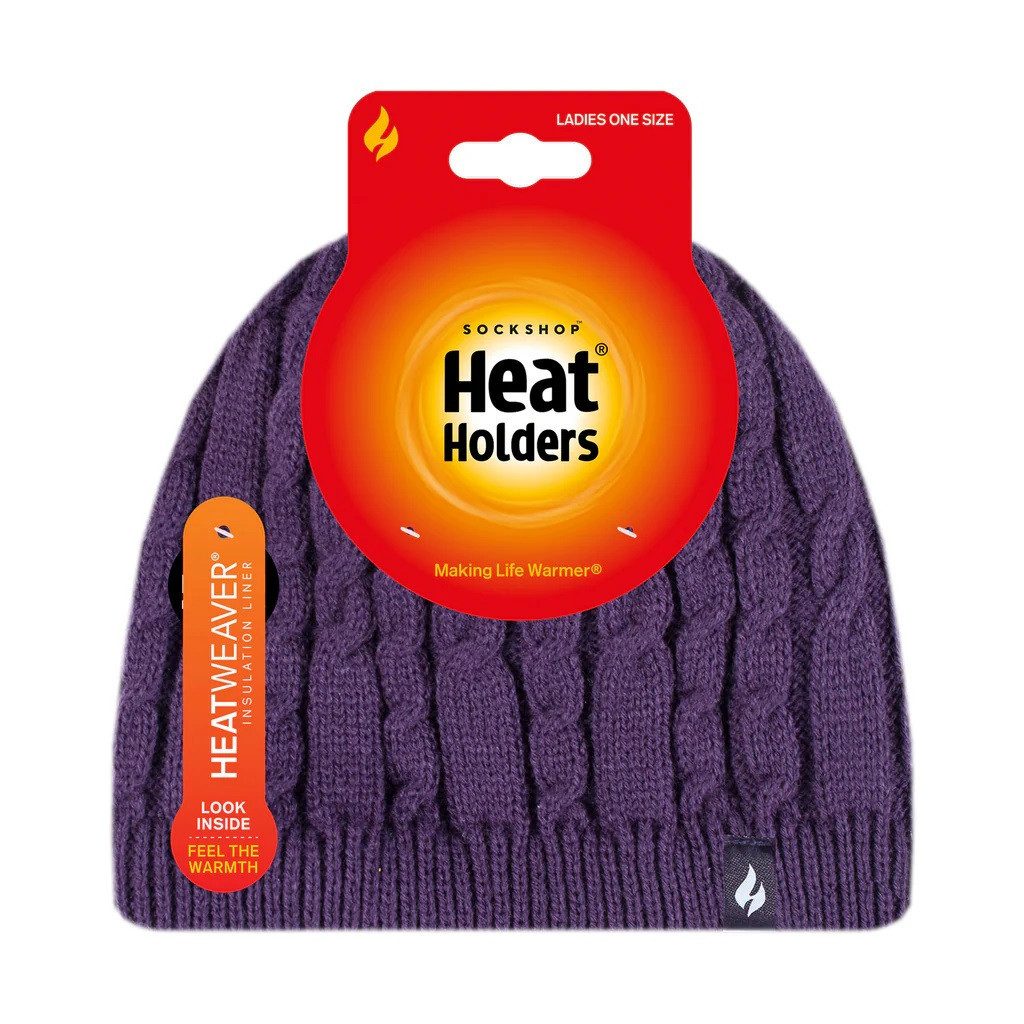 Heat Holders Strickmütze Damen Zopfmütze
