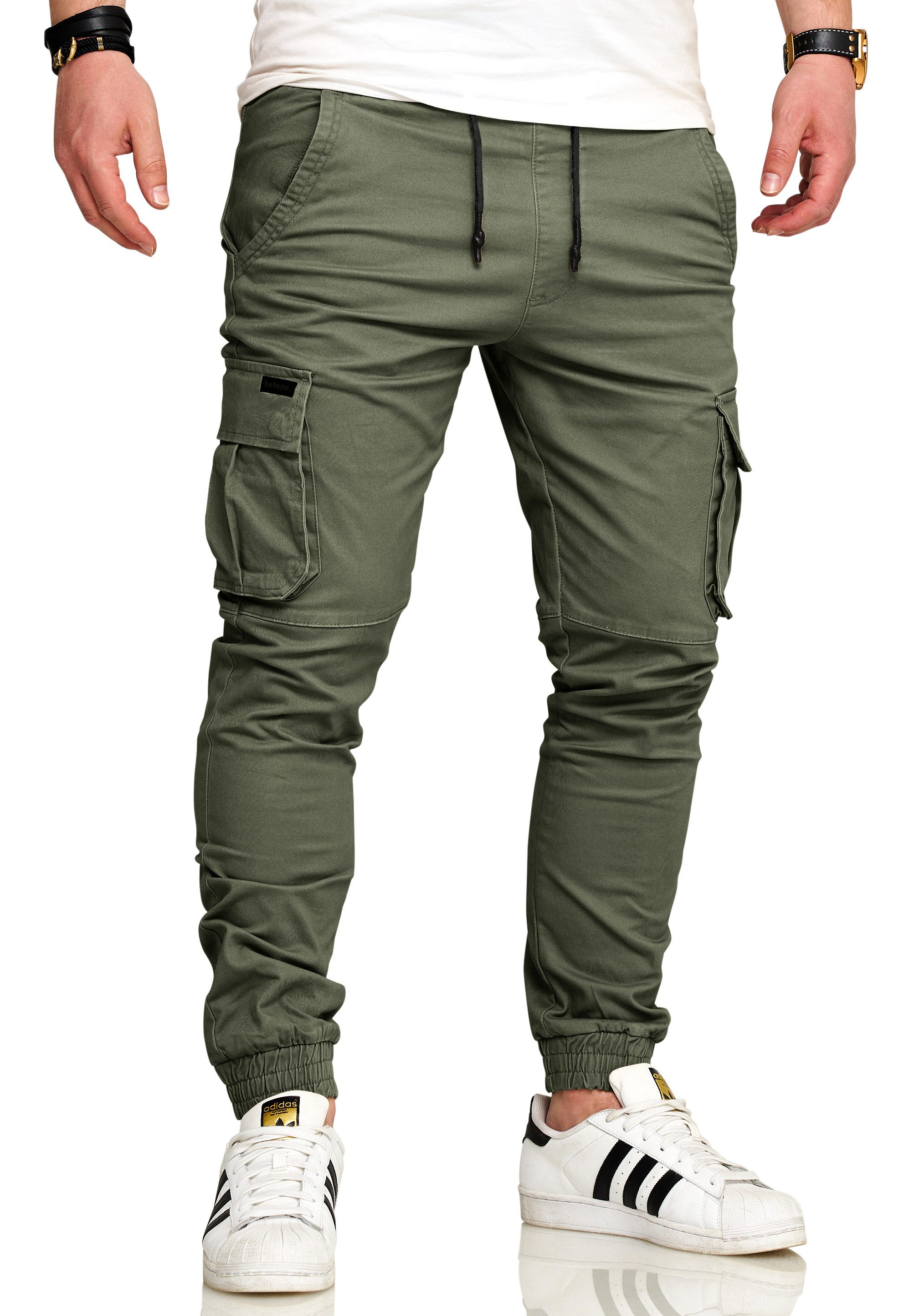 SOULSTAR Cargohose S2LOM Herren Chino Jogger Jeans Hose Stoffhose Freizeith günstig online kaufen