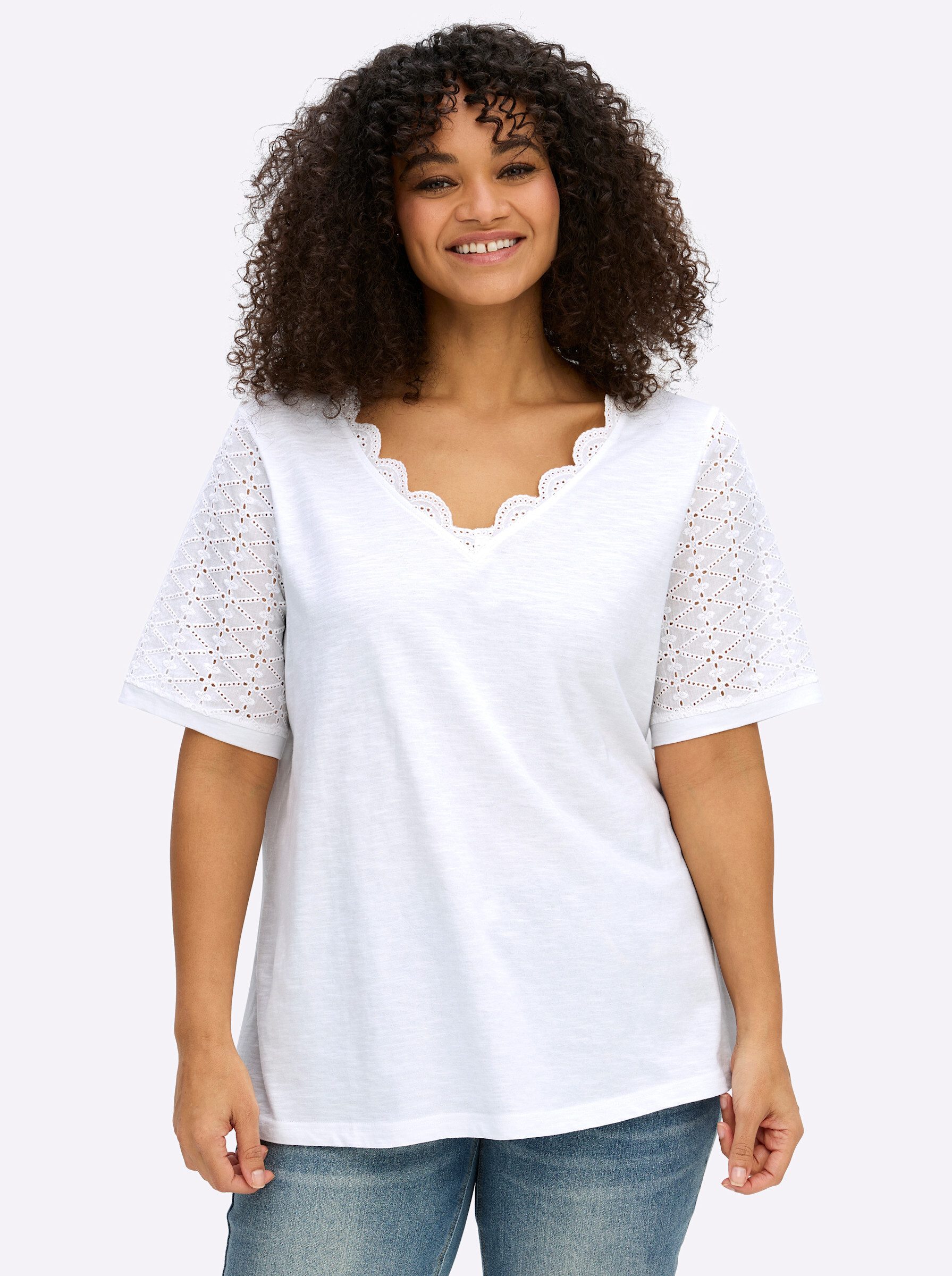 sheego by Joe Browns T-Shirt Shirt Kurzarm