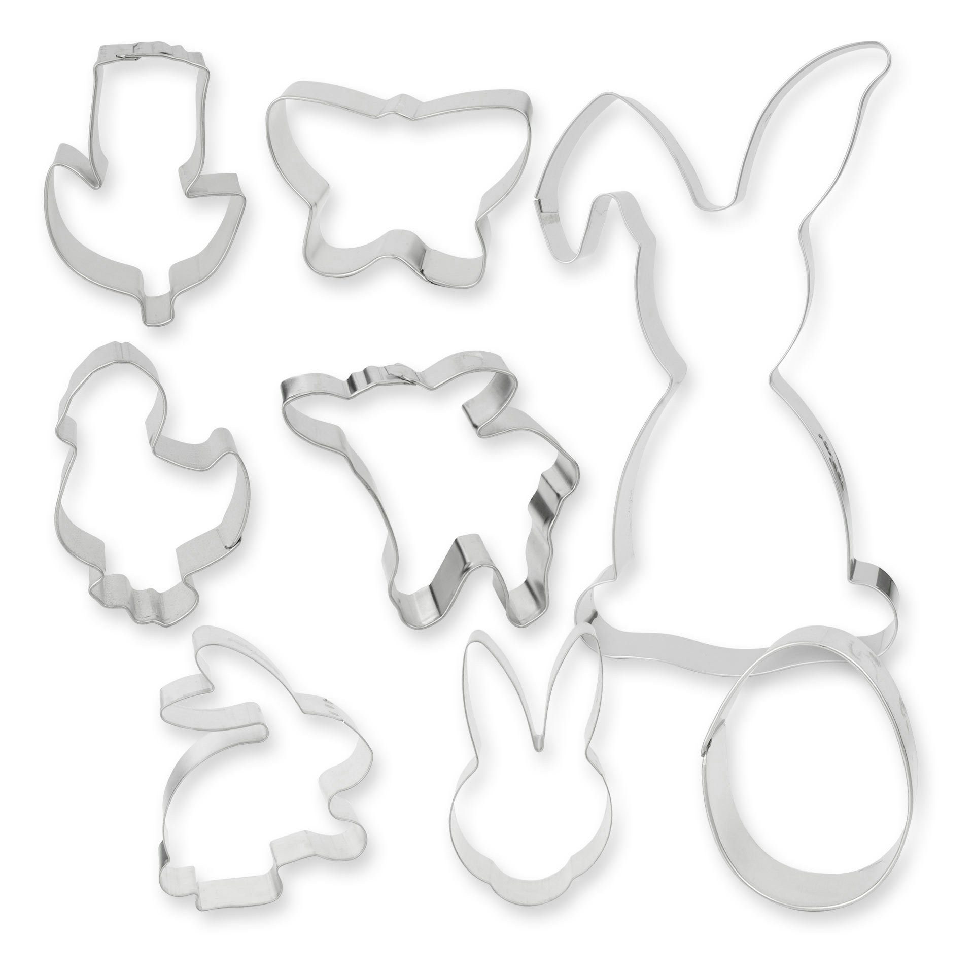 Zenker Ausstechform Ausstecher-Set "Fröhliche Ostern", 9-teilig