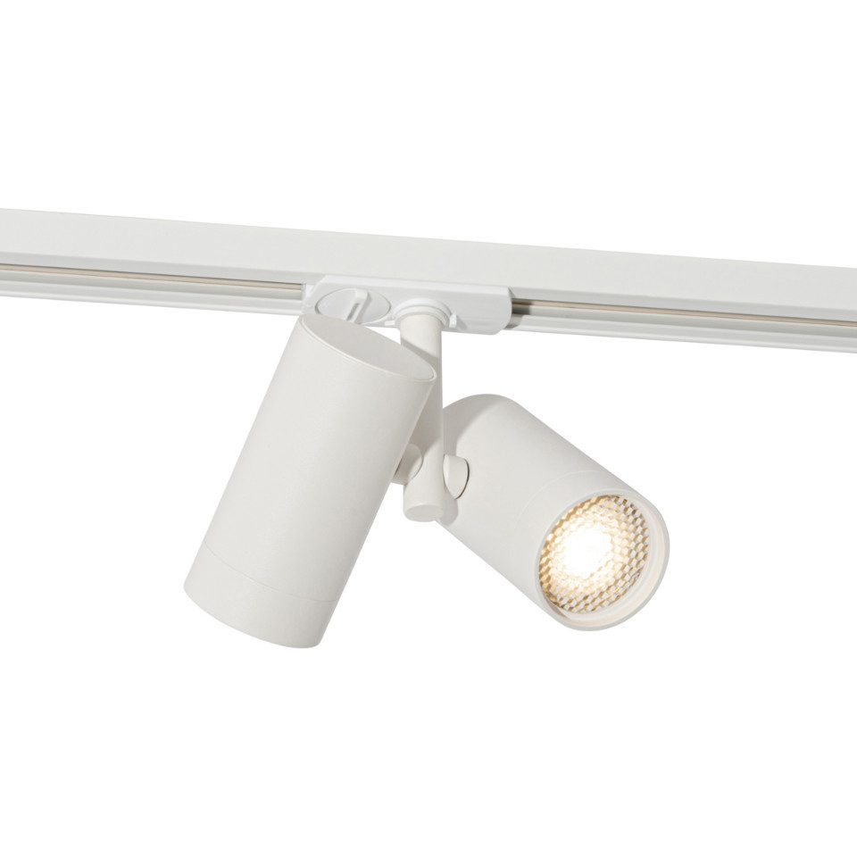 Qazqa Schienensystem-Leuchten Iconic, ohne Leuchtmittel, Extra-Warmweiß, QAZQA Schienen­leuchte, gu10, Weiß, Aluminium, Modern