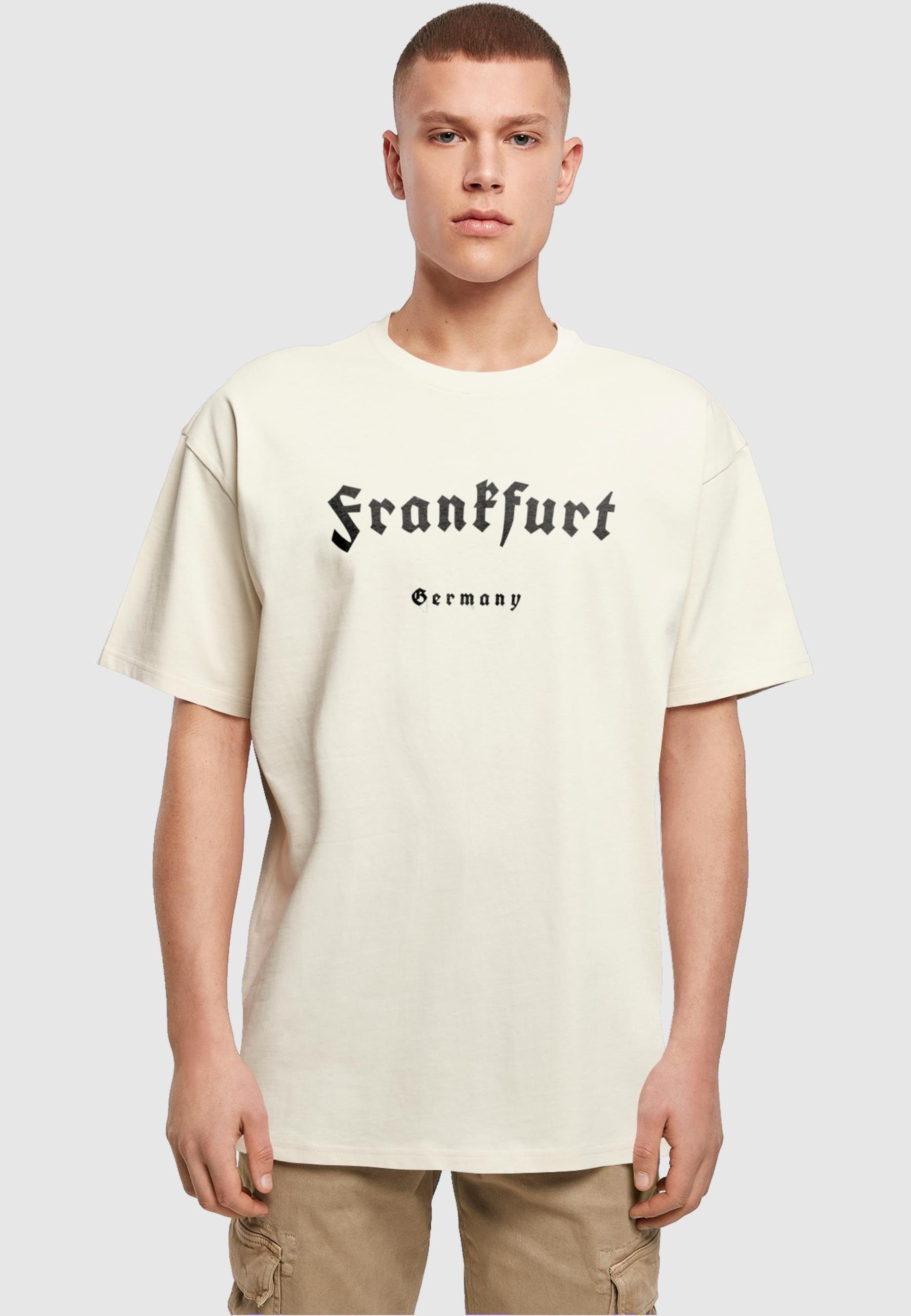 Oversize Heavy Merchcode Frankfurt Herren sand T-Shirt (1-tlg) Tee-BY102