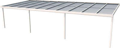 GUTTA Terrassendach Premium, BxT: 1014x406 cm, Bedachung Doppelstegplatten, BxT: 1014x406 cm, Dach Polycarbonat klar
