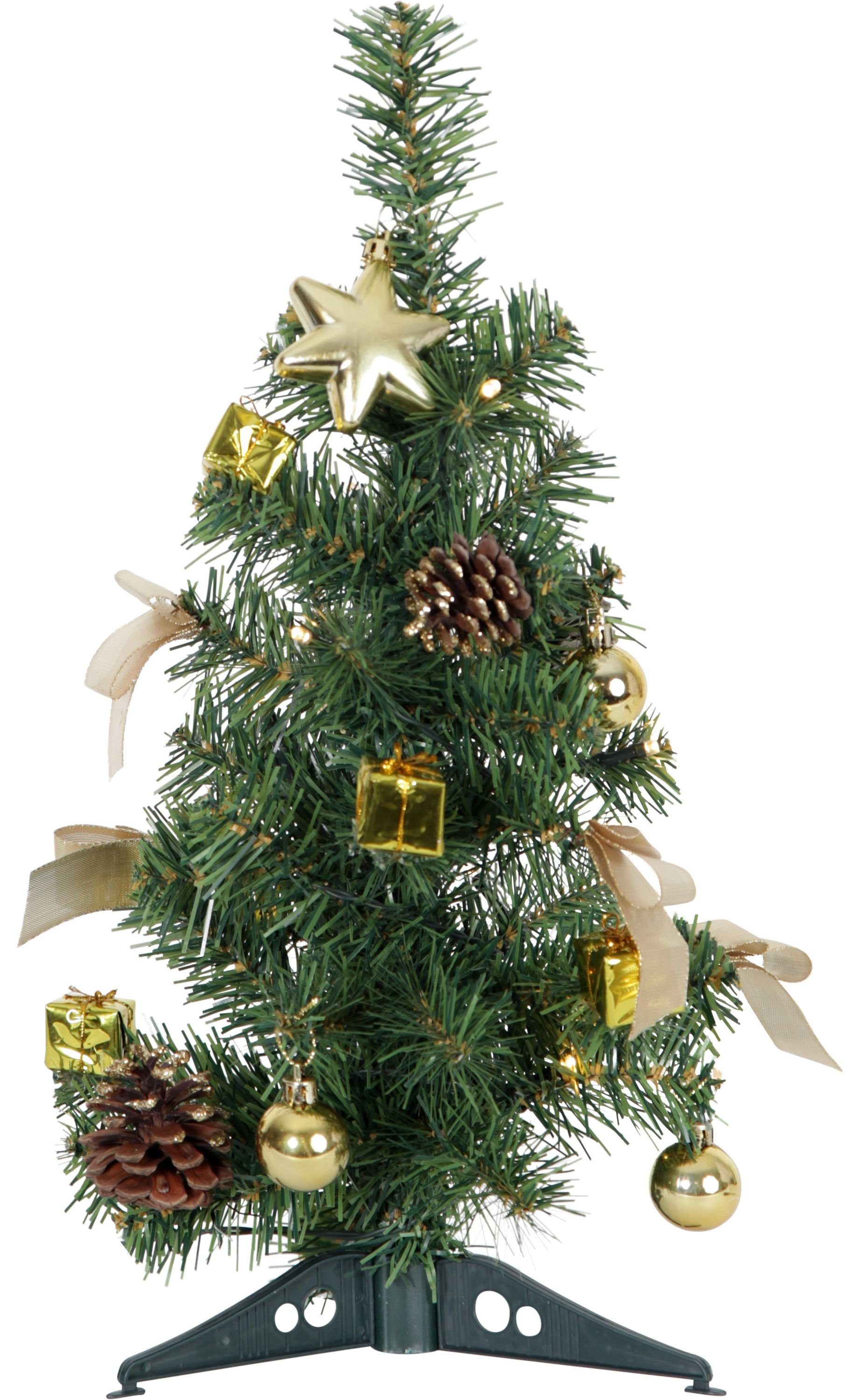 cm Künstlicher 45 x Gold, Star 4.5 601-05, x LED-Tannenbaum"Decorage", Plastik, cm, circa" 2.4 Best Season 2.4 Weihnachtsbaum