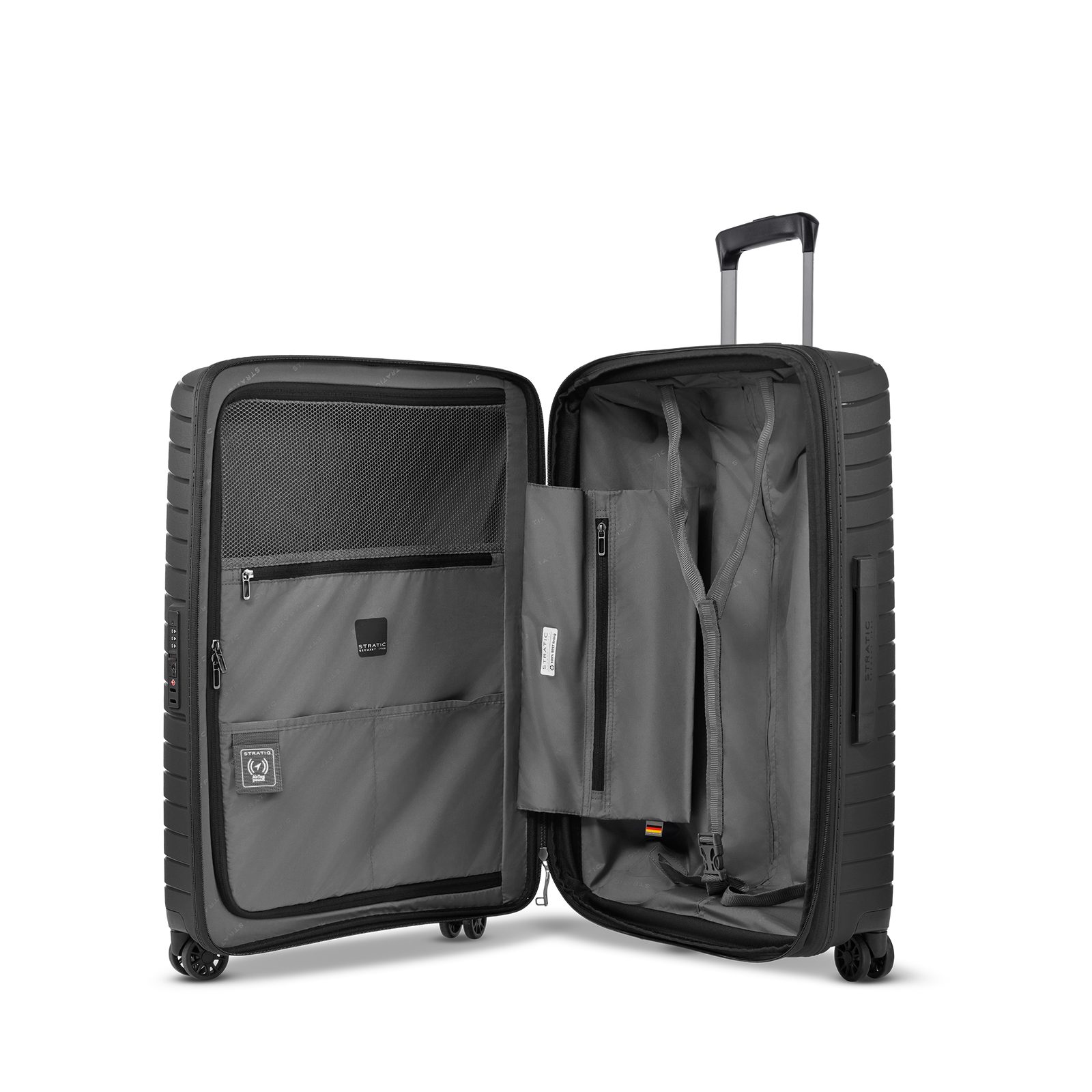 Stratic Hartschalen-Trolley NOVIUM SL - Trolley M 65 cm 4 Rollen, 4 Rollen