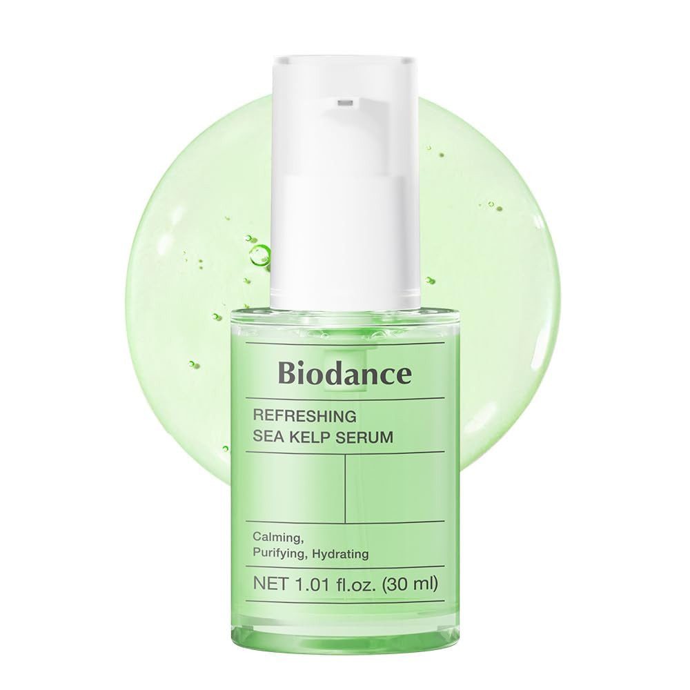 Biodance Gesichtsserum Refreshing Sea Kelp Serum 30 ml – Beruhigendes Anti-Breakout Serum für ölige, Mischhaut & empfindliche Haut – Sebum & Oil Control, mit Niacinamide & Deep Sea Water – Korean Skin Care