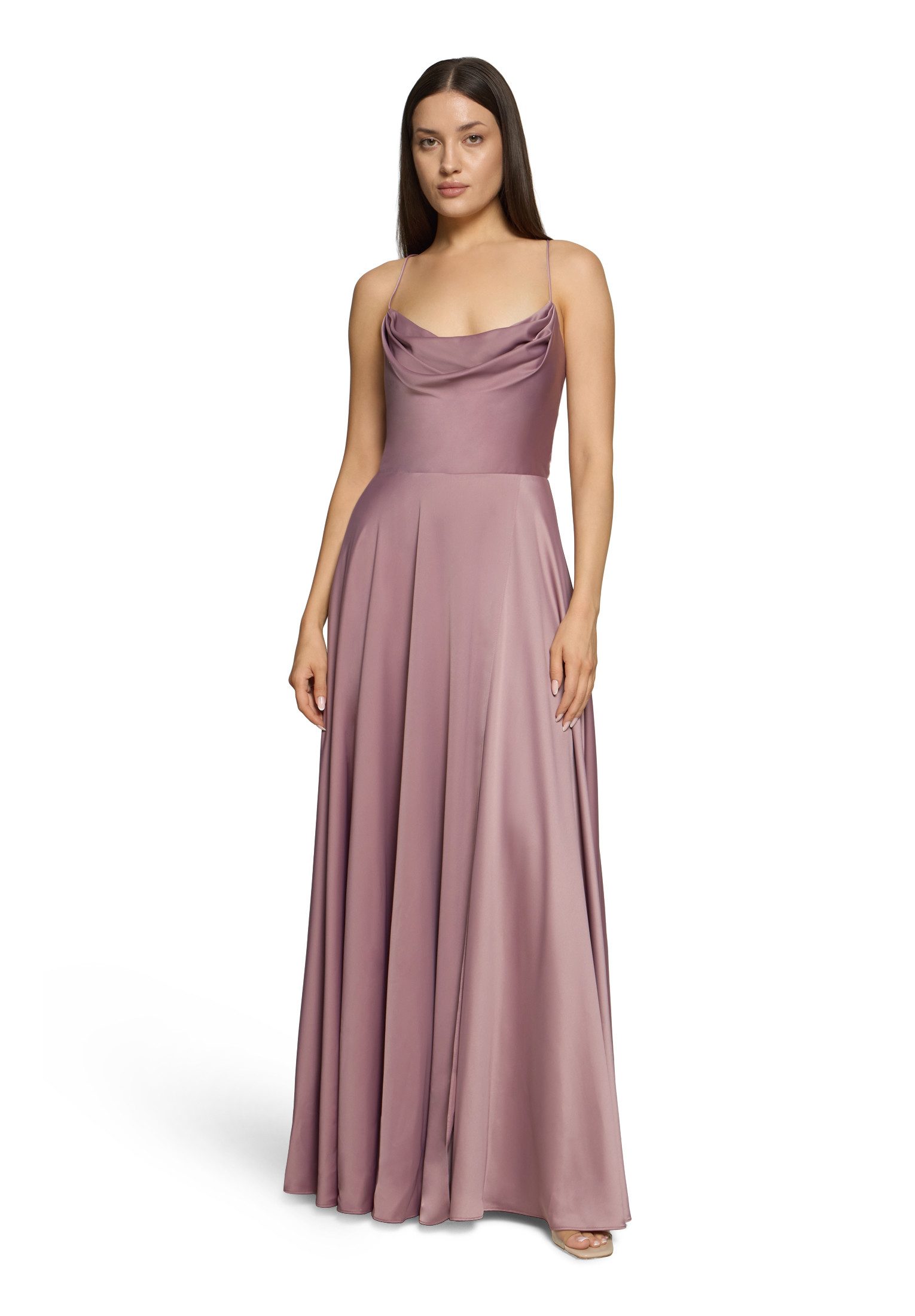 Vera Mont Abendkleid Damen mit Wasserfallausschnitt Material