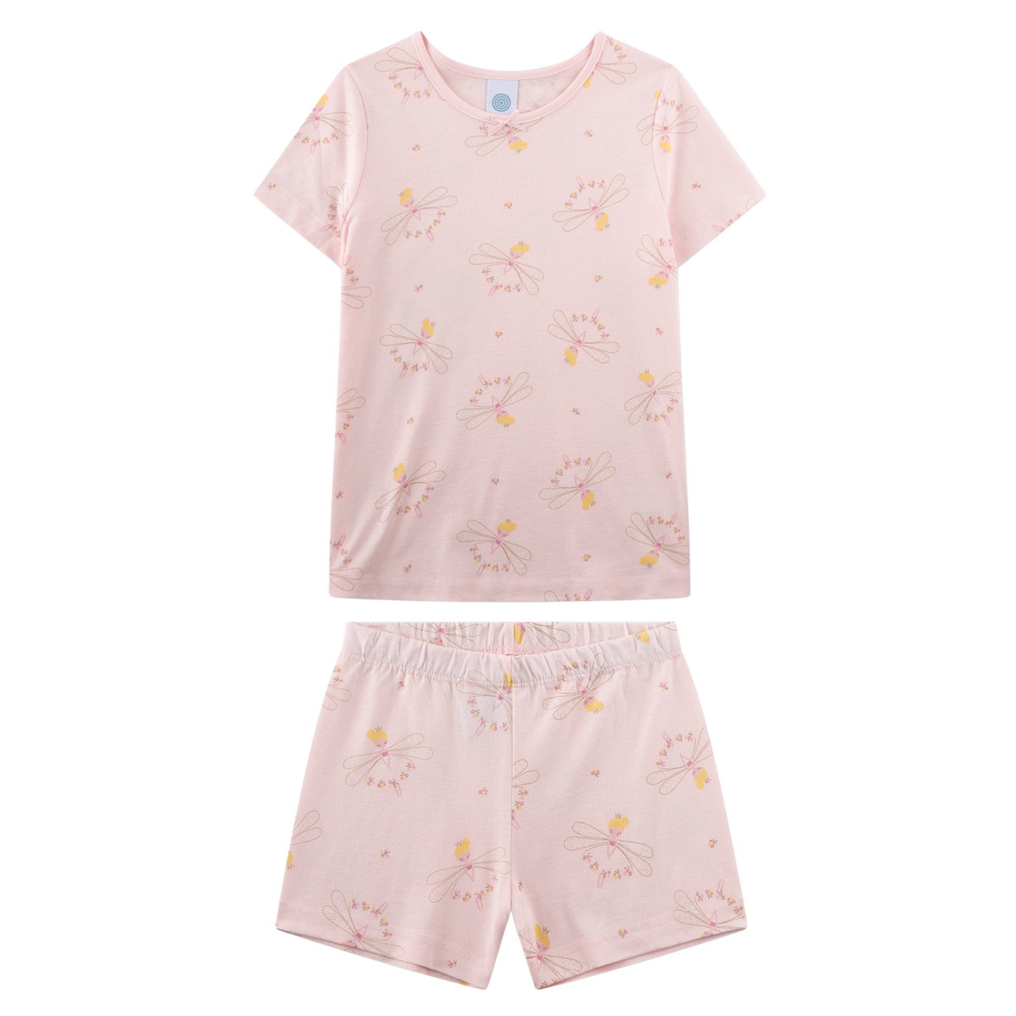 Sanetta Pyjama Mädchen Pyjama Baumwolle Schlafanzug Fee kurz Kids (2 tlg)