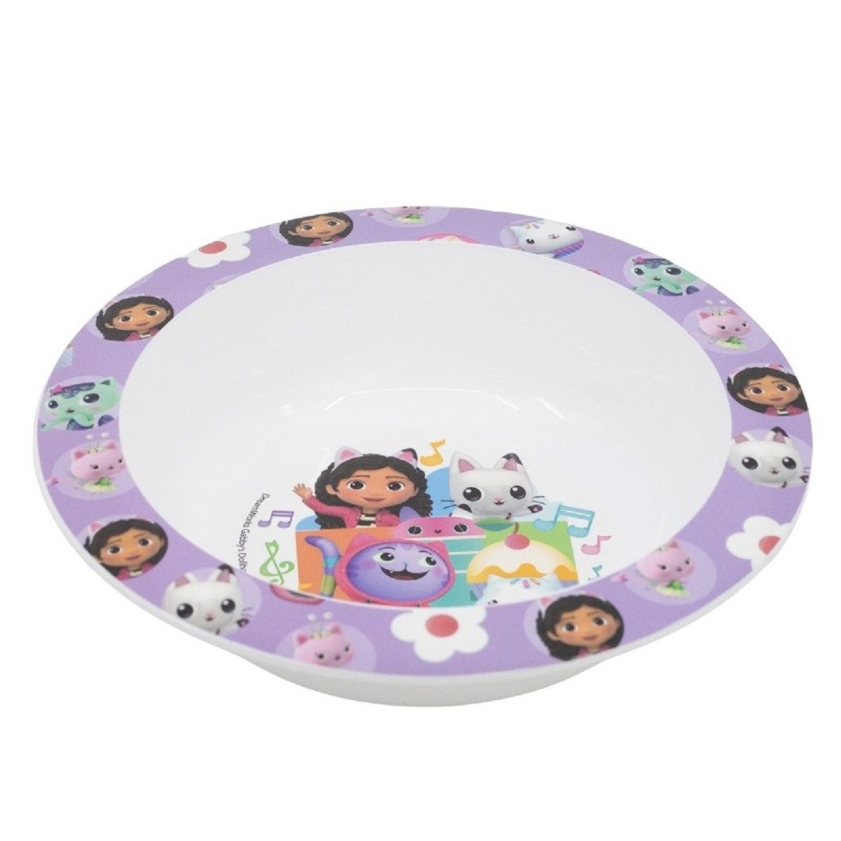 Gabby's Dollhouse Frühstücksteller Kindergeschirr ab 4 Jahren Schale für Kinder mikrowellengeeignet