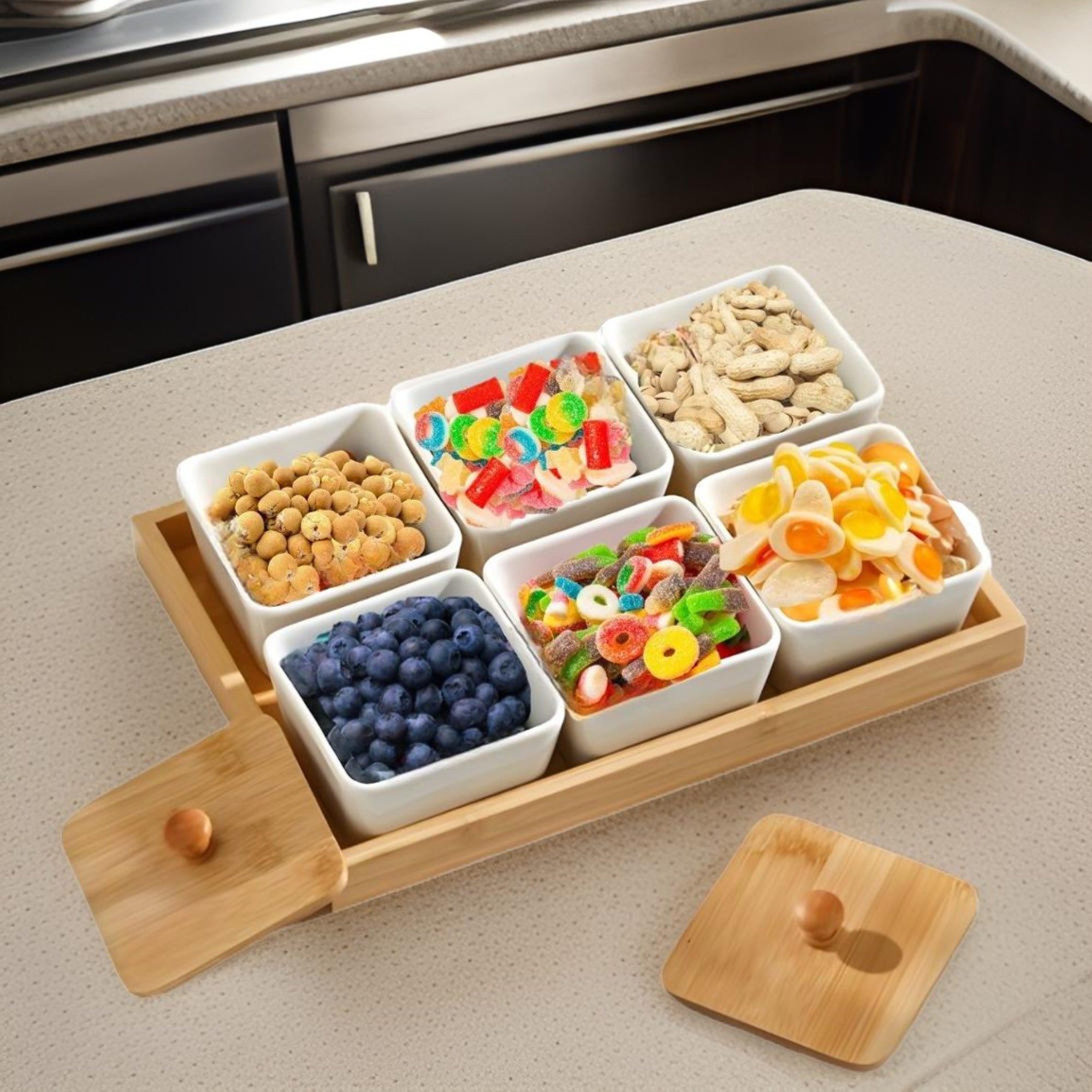 Cheffinger Snackschale 6-teiliges Set mit Deckel – Stilvoll & Praktisch, (6-tlg)