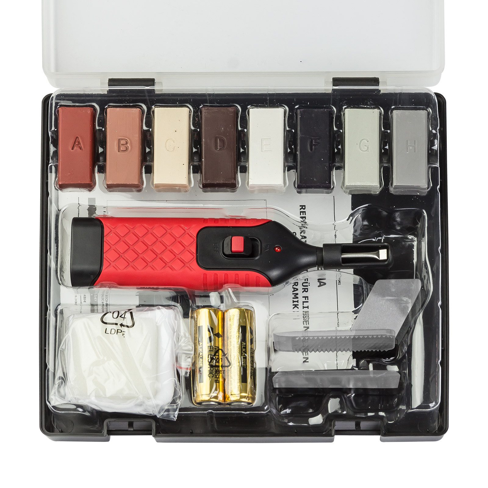 DEMA Reparatur-Set Reparaturset für Fliesen, Stein, Keramik