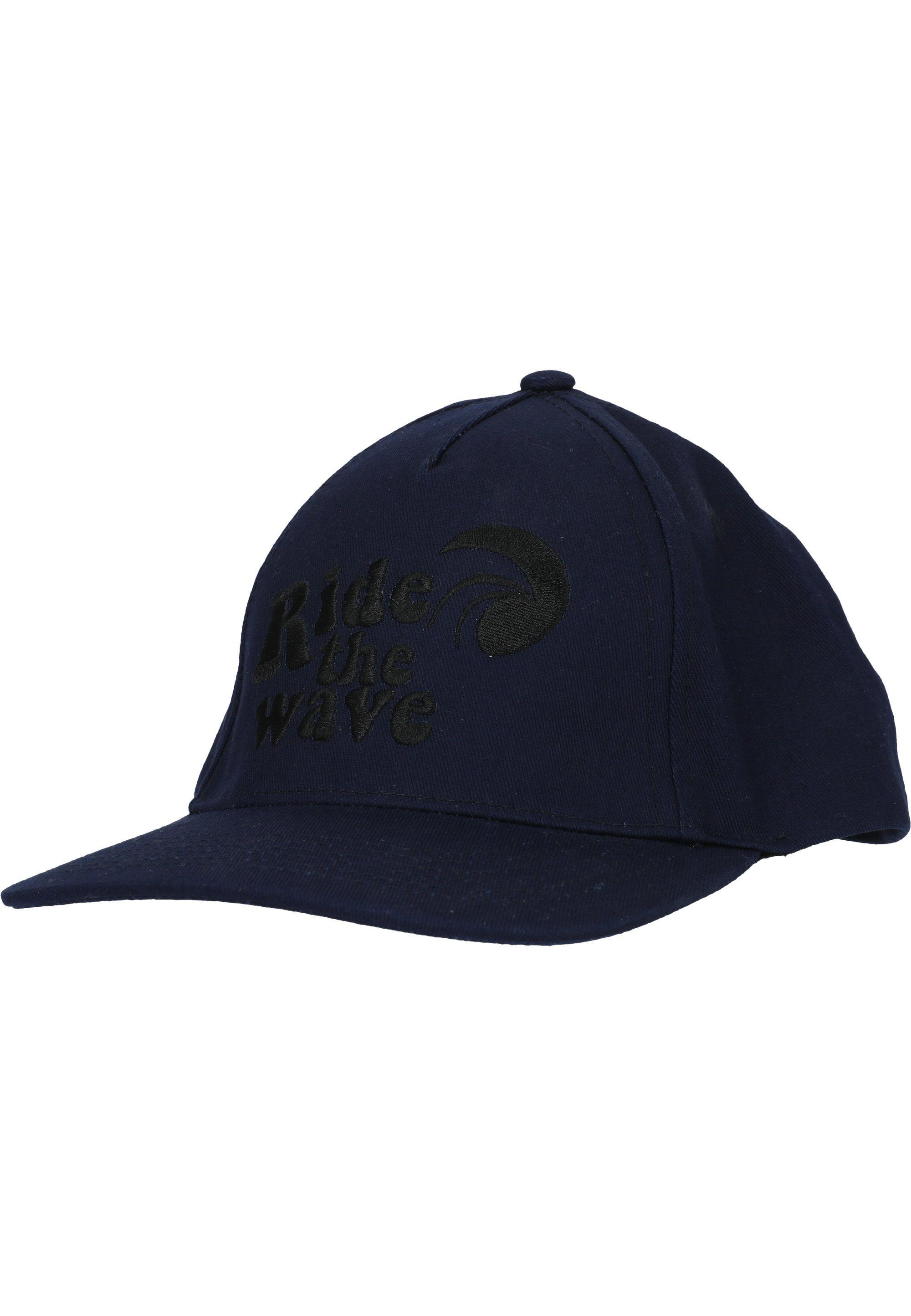 ZIGZAG stylischer Cap Dicaprio Stickerei dunkelblau Baseball mit