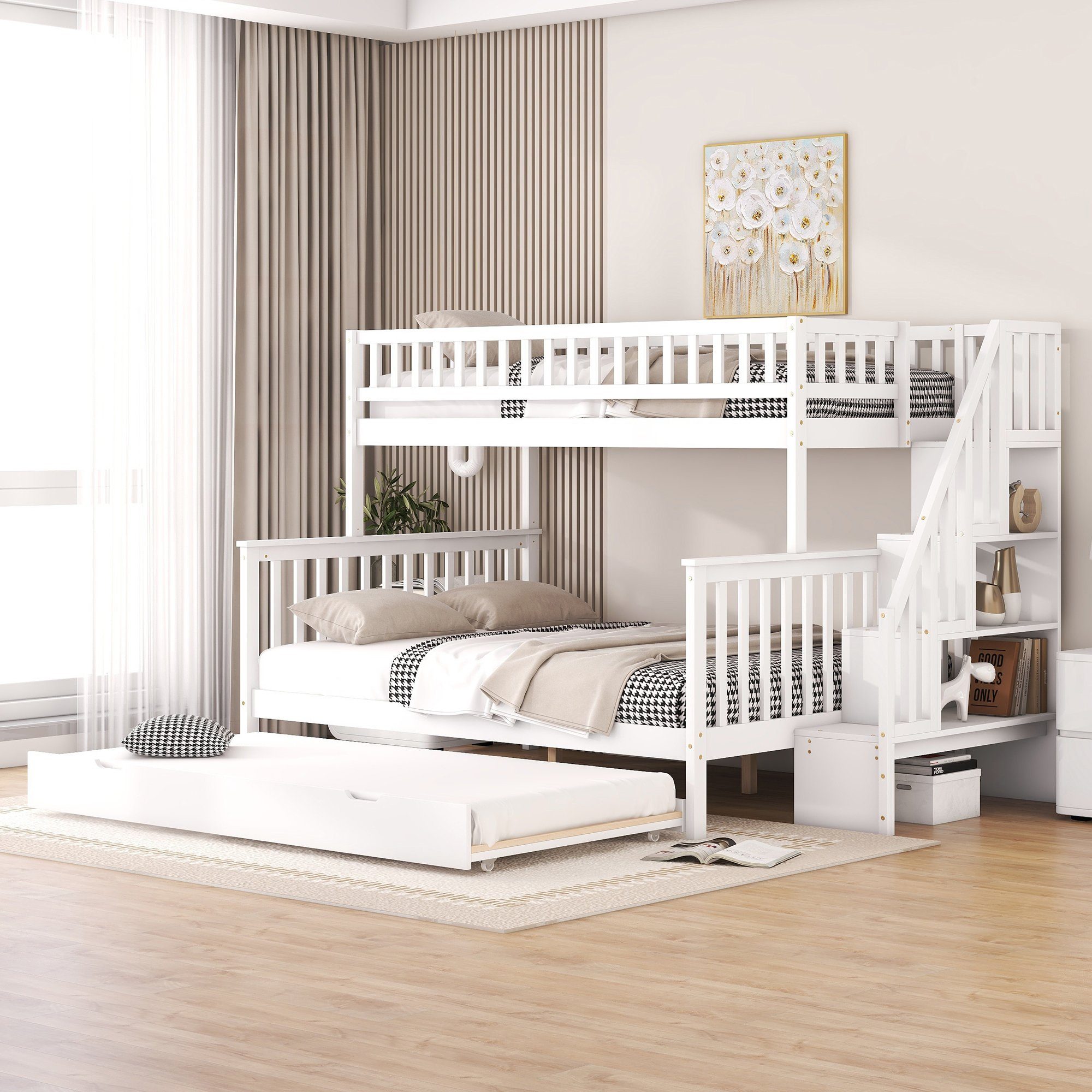 Odikalo Kinderbett Etagenbett mit Rollbett und günstig online kaufen