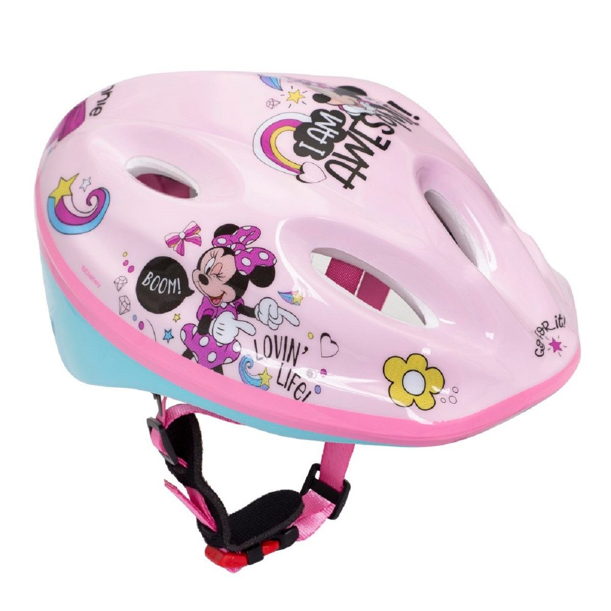 Disney Minnie Mouse Kinderfahrradhelm Kinderhelm Sicherer Helm für Mädchen (52-56 cm)