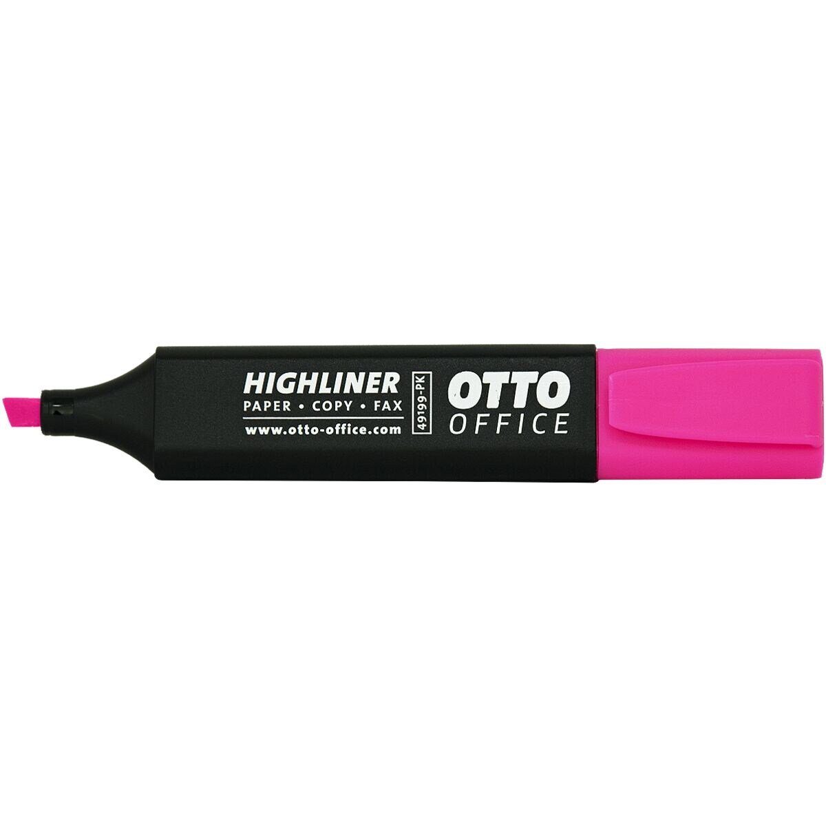 Otto Office Office Marker Textmarker Highliner, pink Kappe (1-tlg), mit