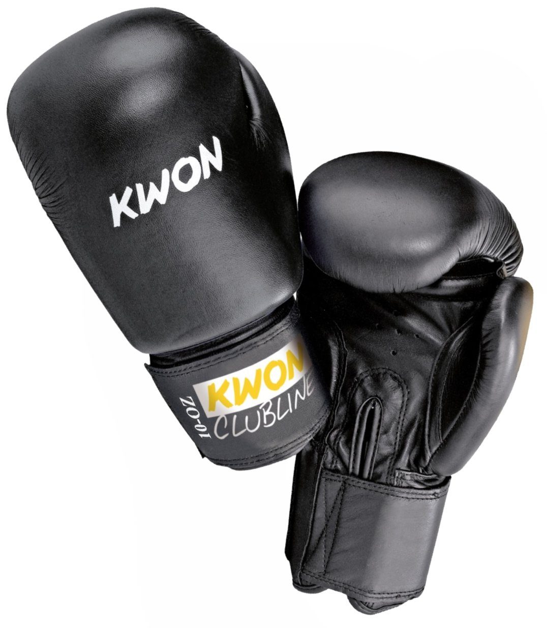 4 Thaiboxen Unzen, 10 Boxen Wettkampf Training, Kickboxen schwarz und Box-Handschuhe MMA Pointer KWON Farben (Paar), Boxhandschuhe