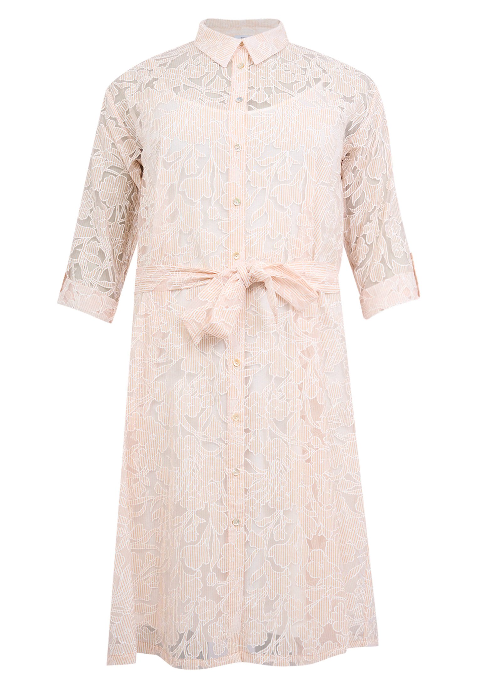 YOEK A-Linien-Kleid Damen Kleid mit Langarm mit Frontprint