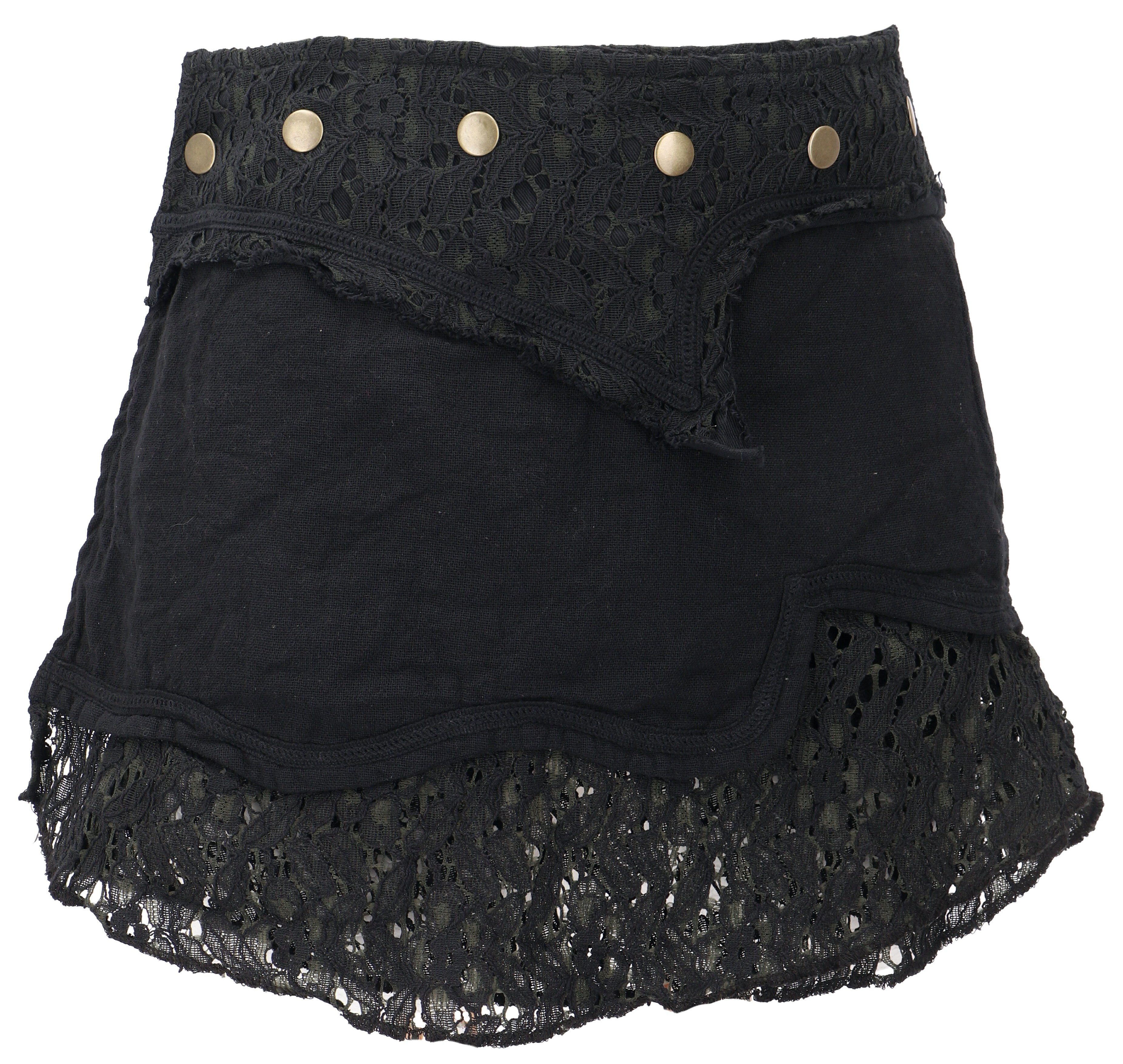 Guru-Shop Minirock Natürlicher Goa Sommerrock, Ethno Wickelrock.. alternati günstig online kaufen