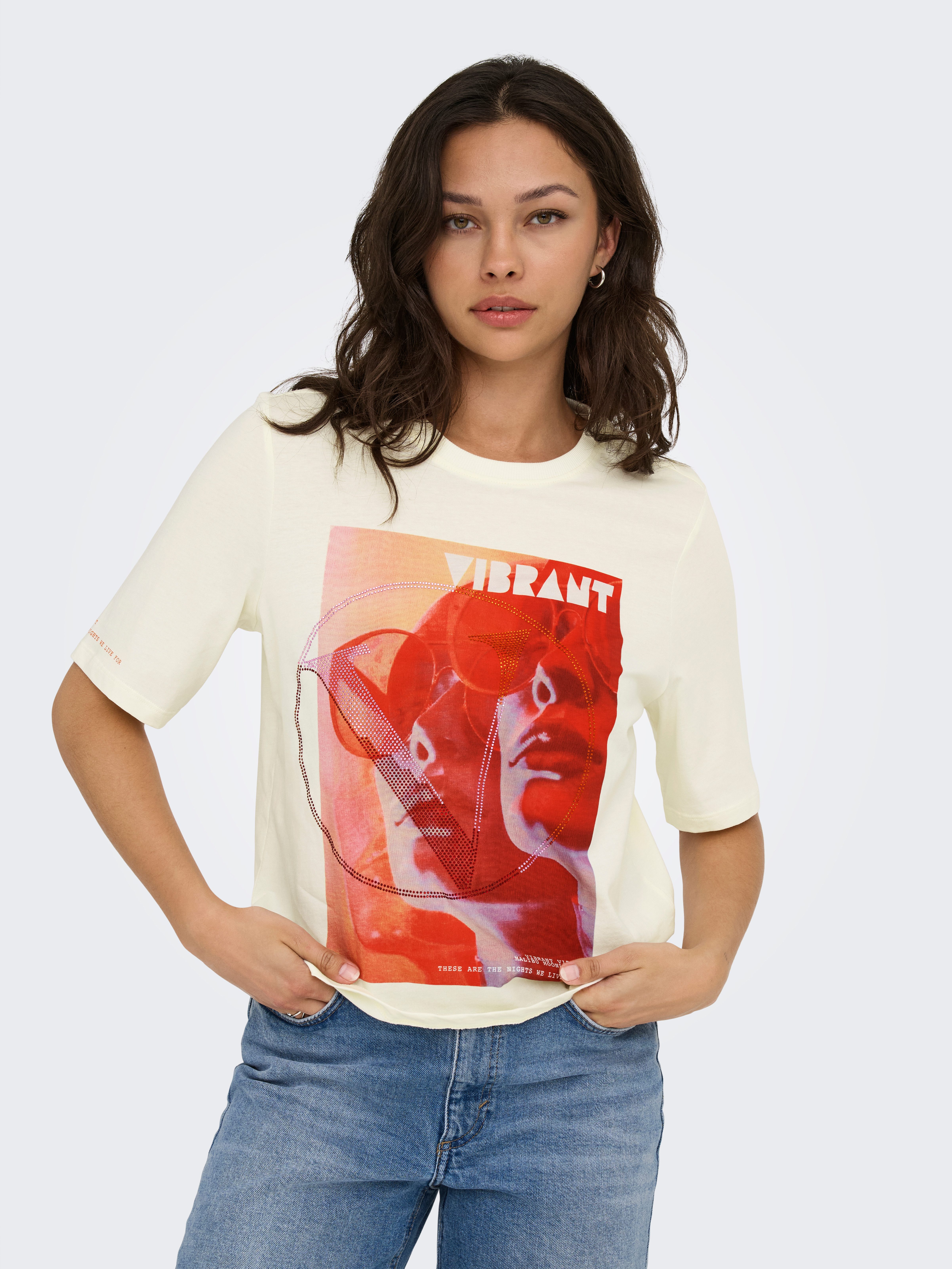 ONLY Kurzarmshirt ONLHAVANNA LIFE S/S VIBE TOP BOX JRS günstig online kaufen