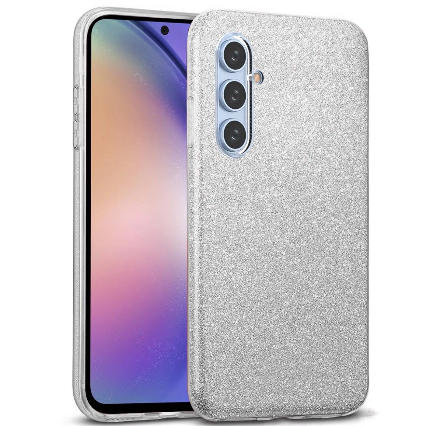 CoolGadget Handyhülle Glitzer Glamour Hülle für Samsung Galaxy A14 4G / 5G 6,8 Zoll, Slim Case mit Glossy Effect Schutzhülle für Samsung A14 Hülle