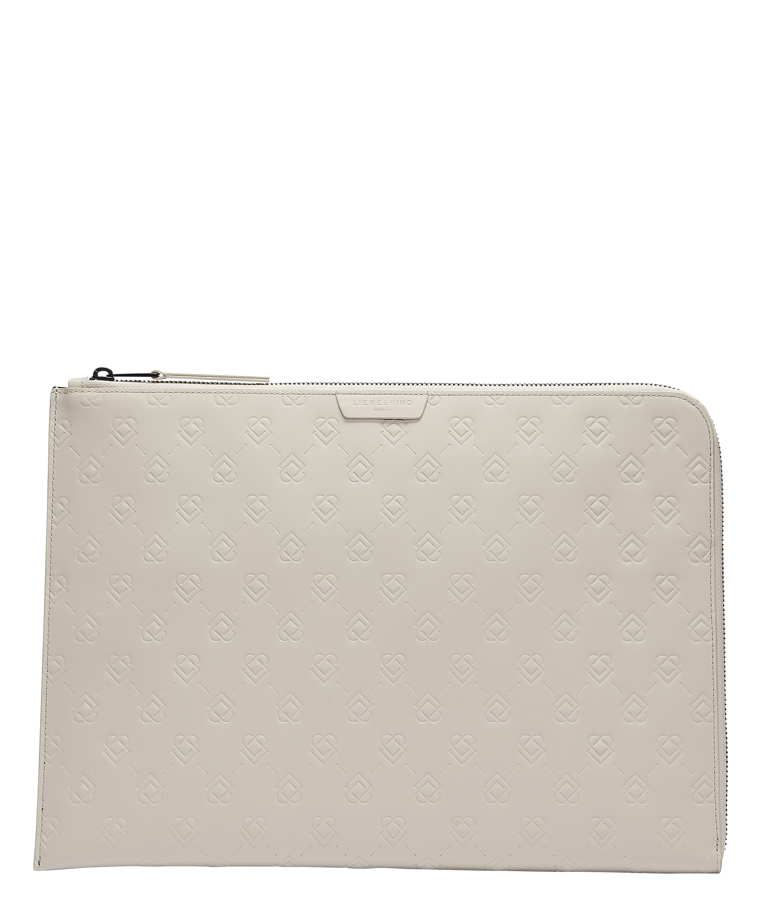 Liebeskind Berlin Geldbörse Laptop Case creme mit Logo-Icon-Muster