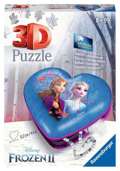 Ravensburger 3D-Puzzle Ravensburger Puzzle Herzschatulle Frozen 2, Puzzleteile