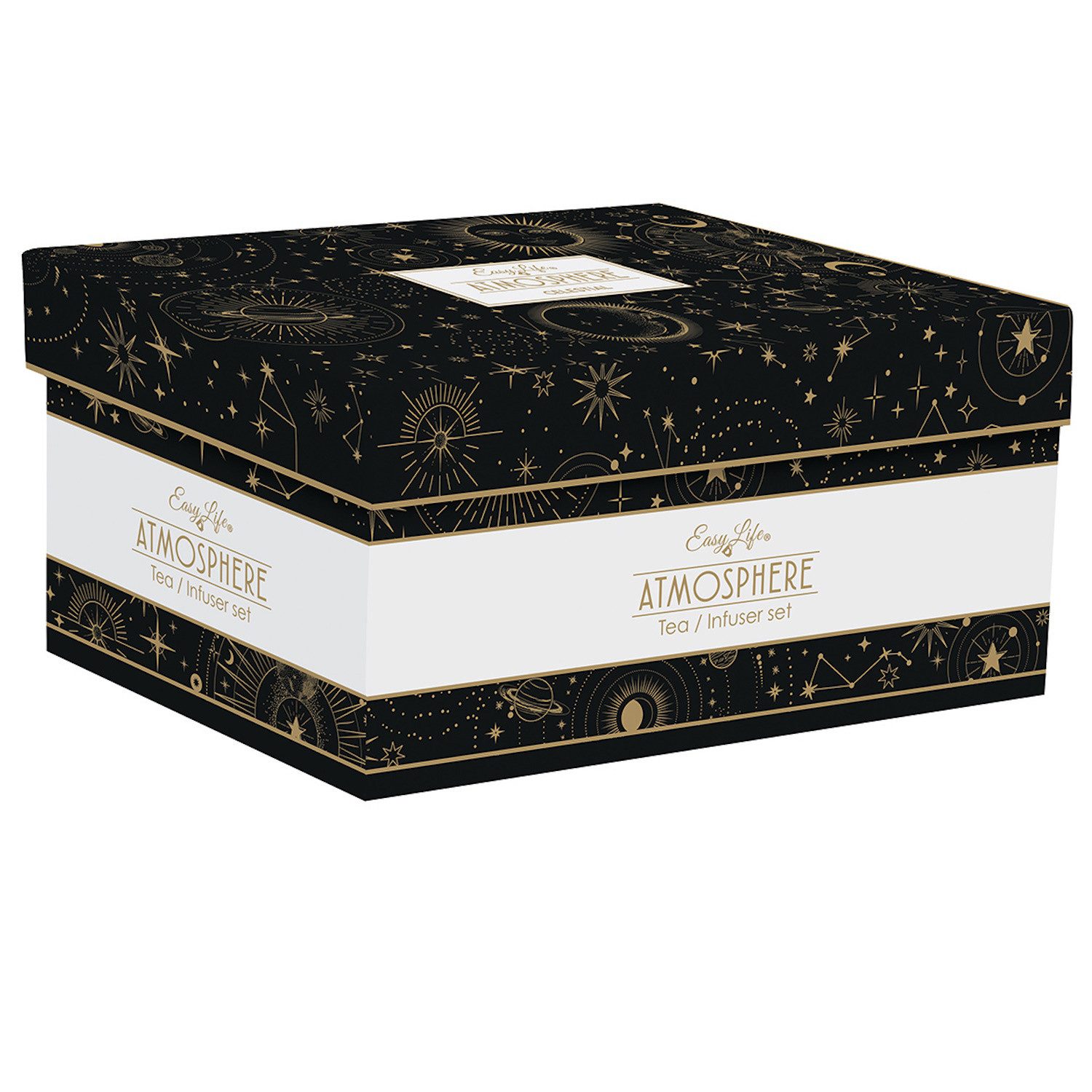 EasyLife Teekanne Celestial, 600 l, Handwäsche, Mehrfarbig, Sterne, H: 12cm