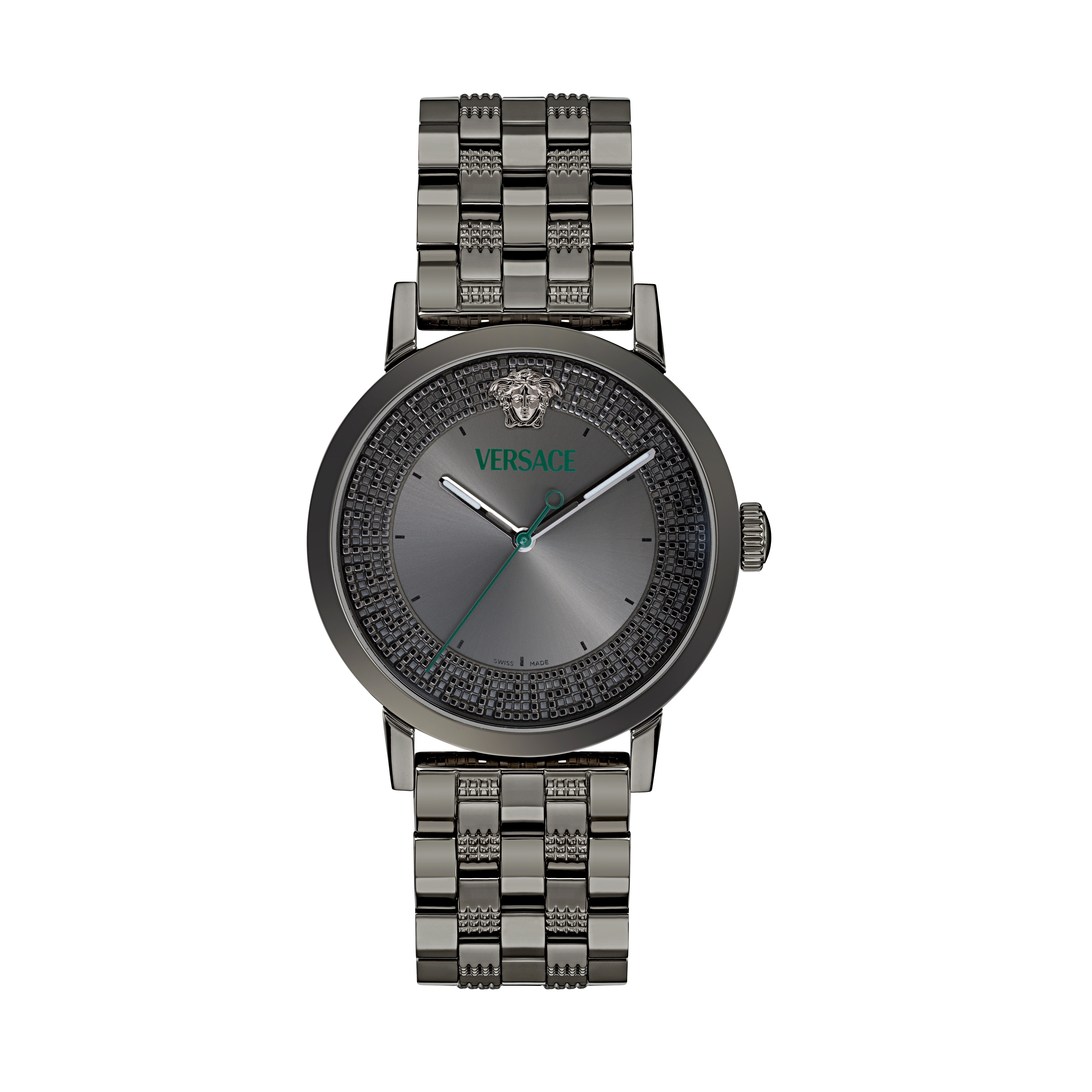 Versace Quarzuhr ALBIREO VE0T00625, Armbanduhr, Damenuhr, Herrenuhr, Swiss Made, Edelstahlarmband, analog