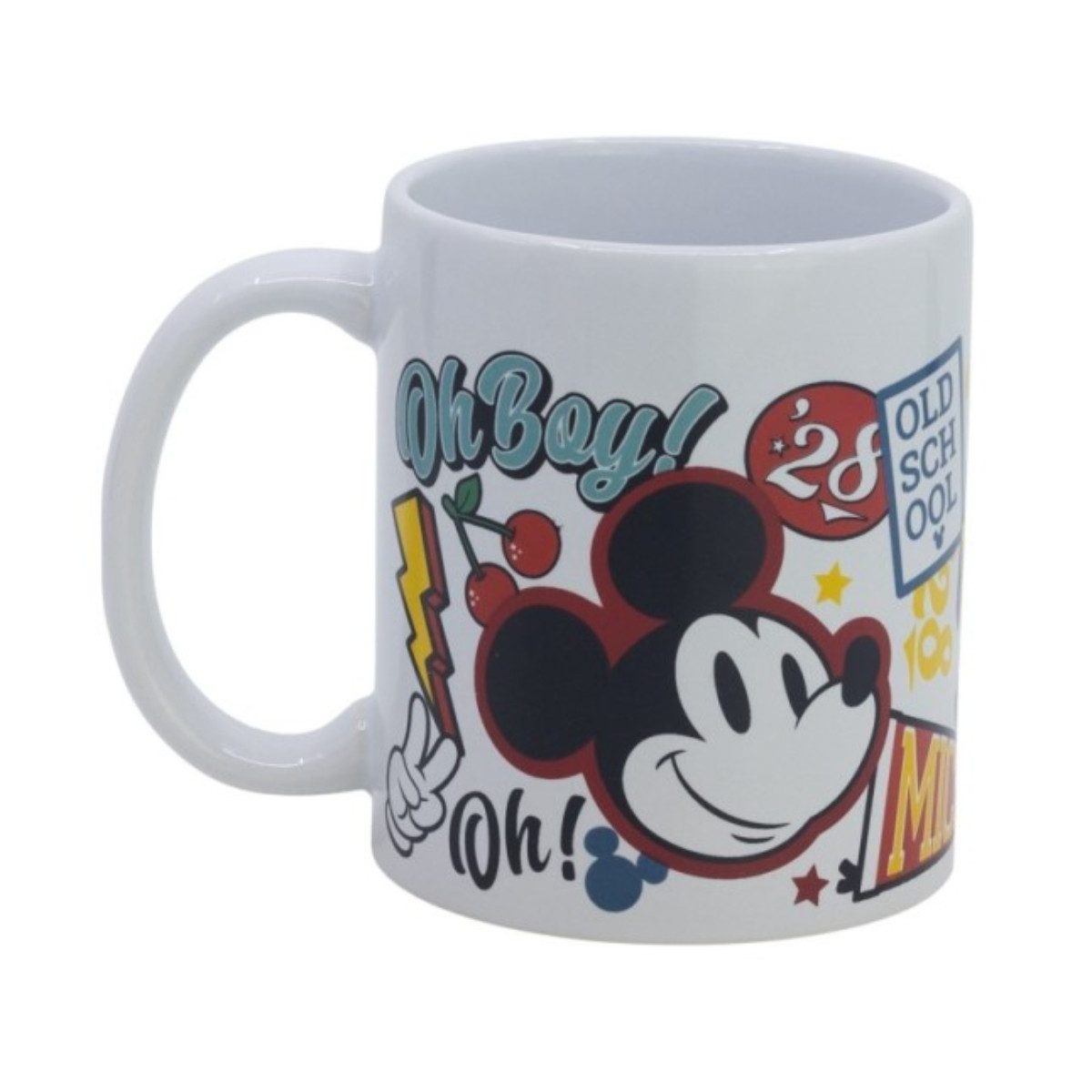 Disney Mickey Mouse Tasse Becher 325 ml für Kaffee Tee Kakao und Sammlung, Keramik