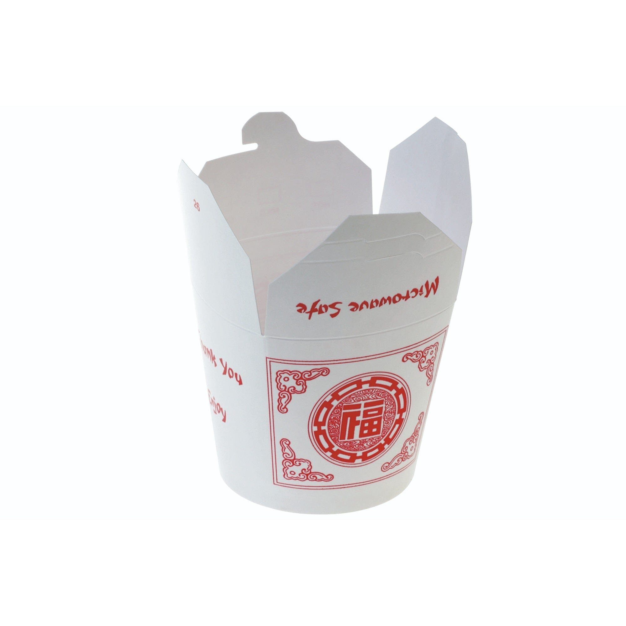 wisefood Einweggeschirr-Set Take Away Box / China Tray ASIA-Druck - 650ml - (500-tlg), Papier