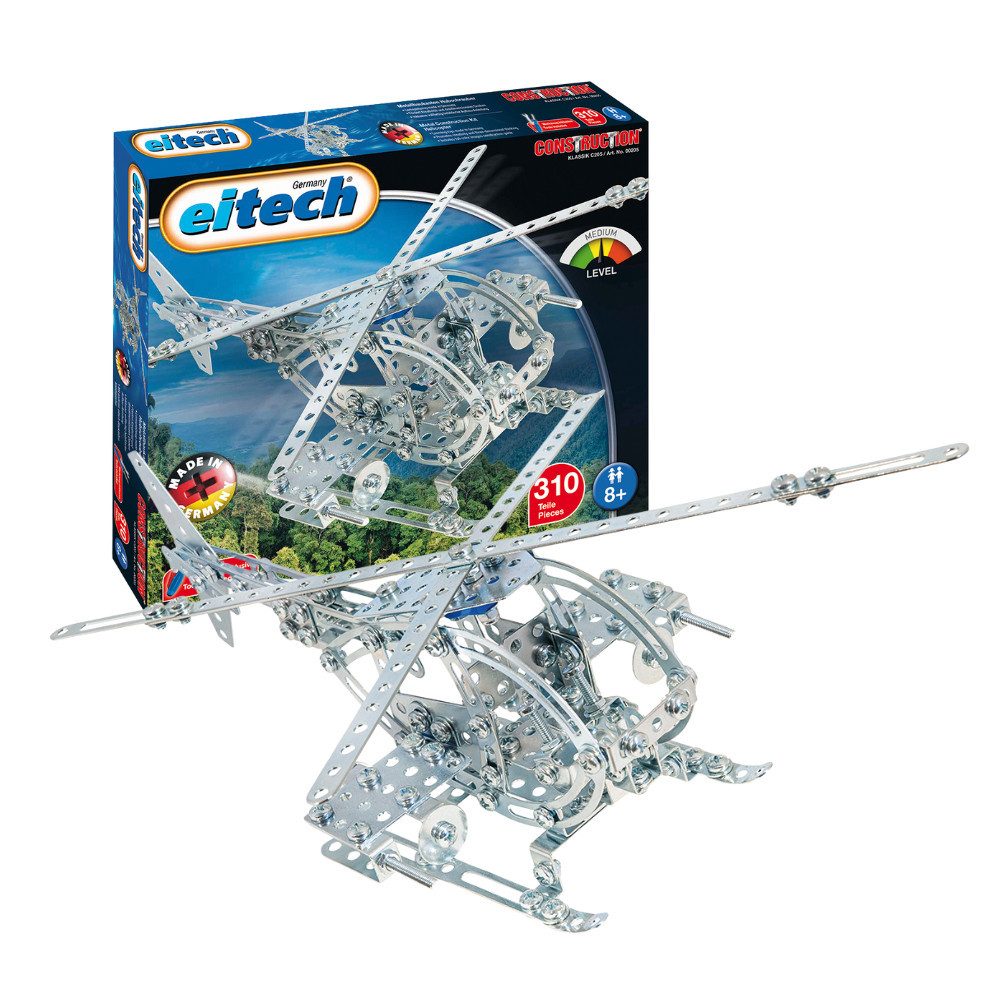 Eitech eitech Hubschrauber 00205 Металлический конструктор, (Konstruktionsspielzeug, 310 St., Конструкторыsatz Militärhubschrauber), Made in Germany