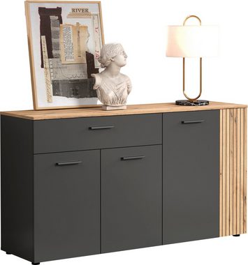 INOSIGN Sideboard Esteban (1 St), Akustikpaneel-Look