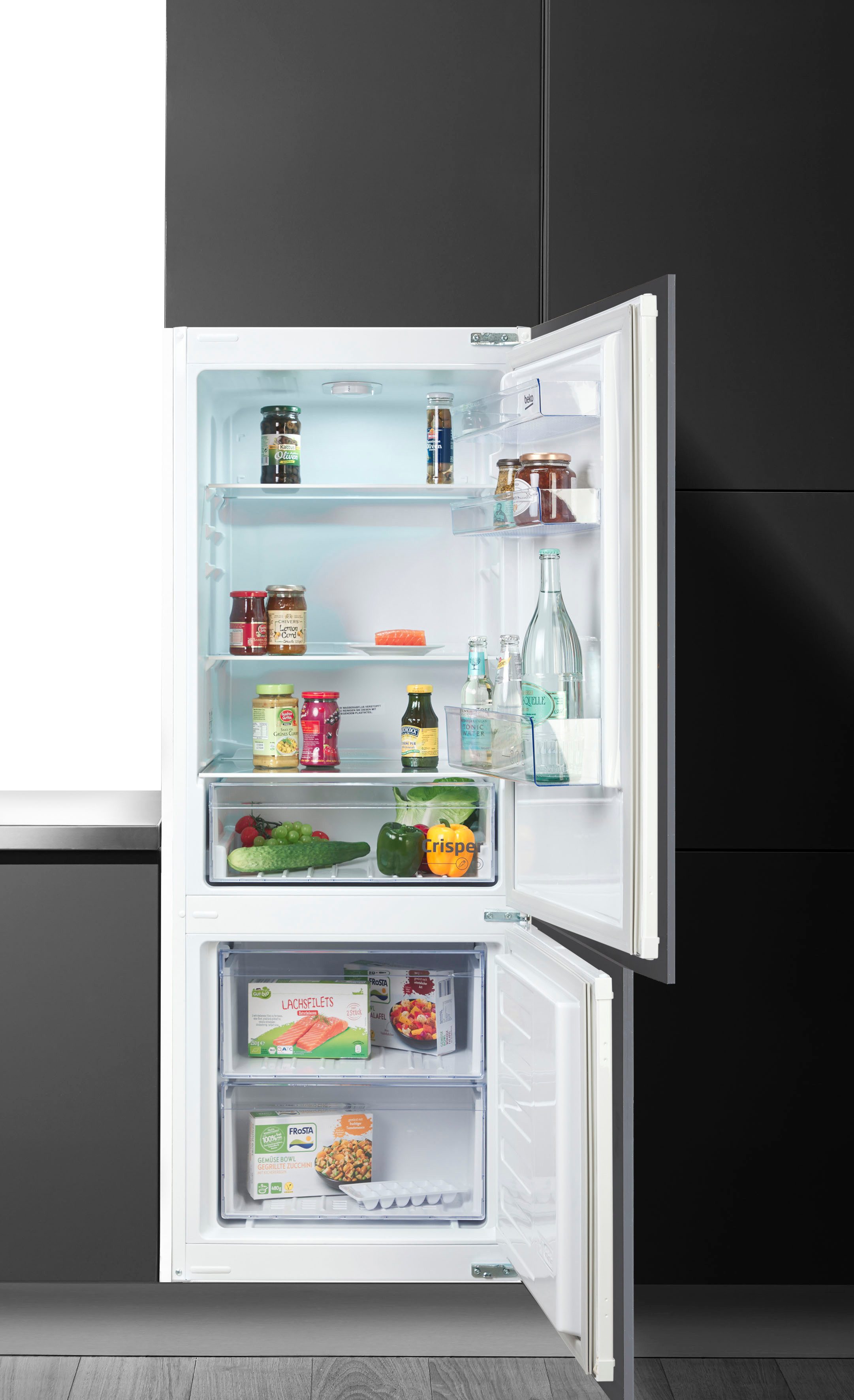 BEKO Einbaukühlgefrierkombination BCSA240K4SN 7521820007, 144 cm hoch, 54 cm breit