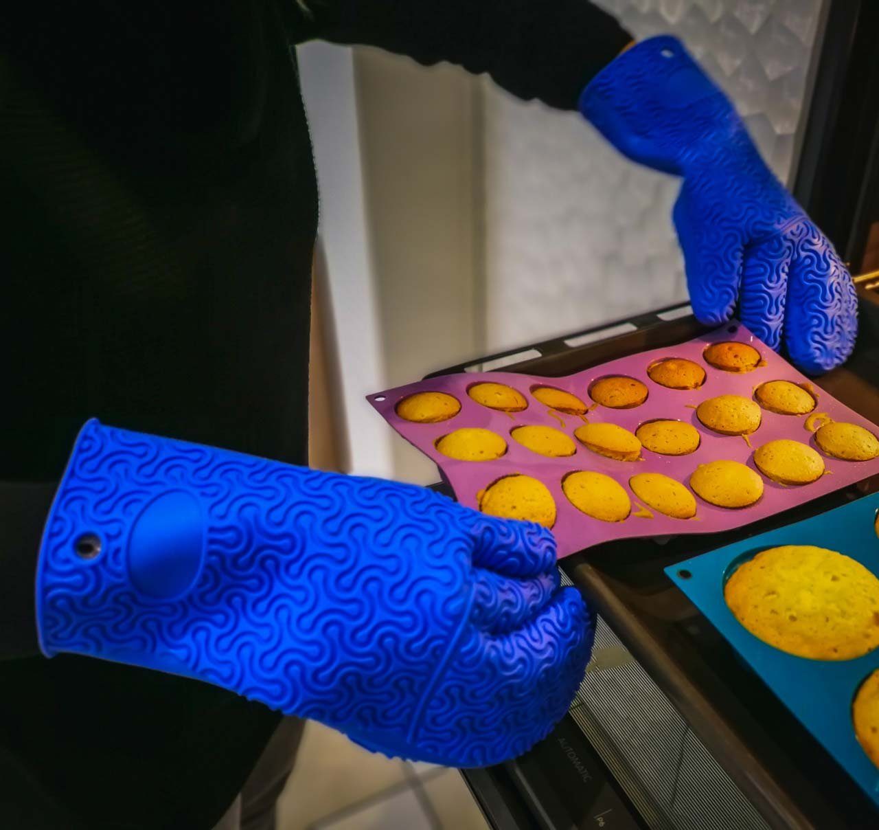 Kochblume Topfhandschuhe Silikon Handschuh, Hitzebeständig bis 230°