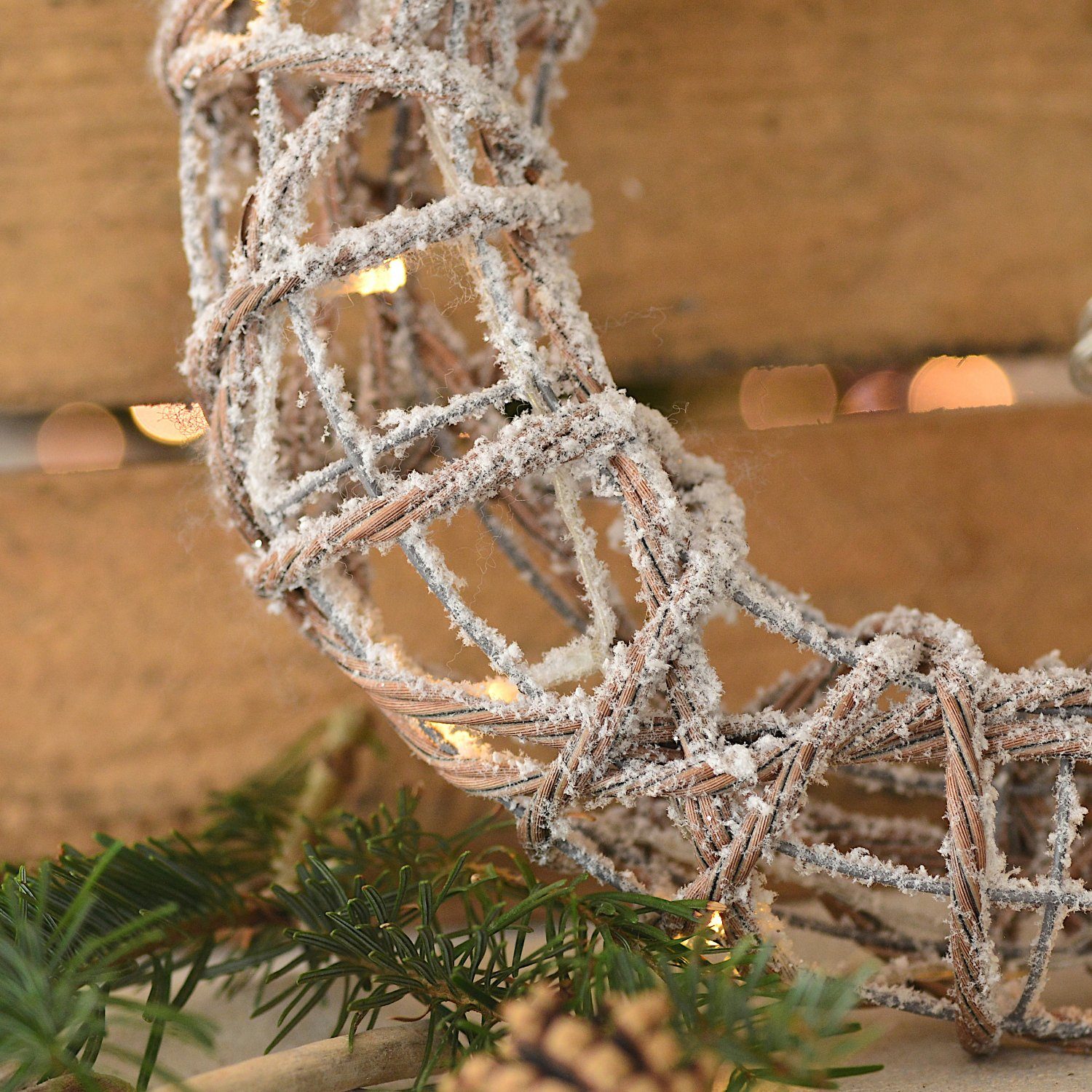 INtrenDU Tischkranz Tischkranz Deko mit 15LED 30cm günstig online kaufen