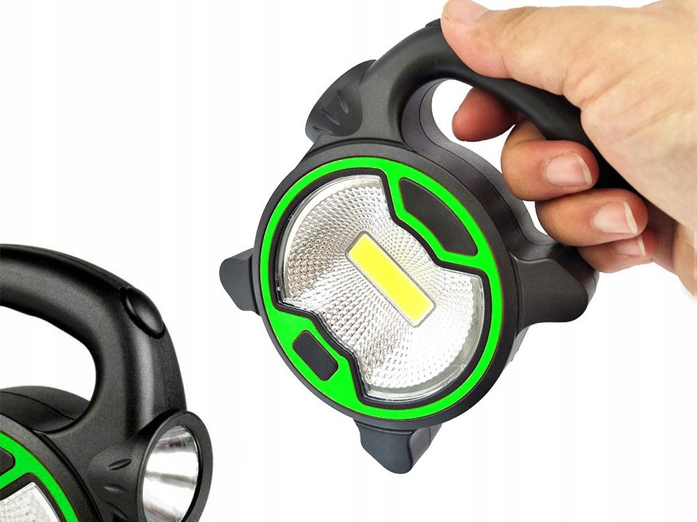 RACEL LED Arbeitslicht LED Arbeitslicht 2‑in‑1 Taschenlampe Werkstattlampe COB 160lm, Betrieb 3 × AA Batterie (nicht enthalten)