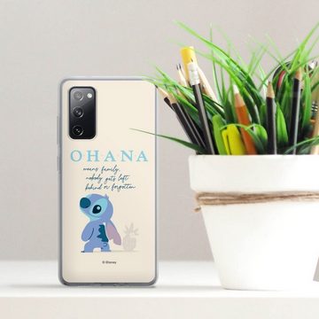 DeinDesign Handyhülle Lilo & Stitch Offizielles Lizenzprodukt Disney Ohana Stitch, Samsung Galaxy S20 FE Silikon Hülle Bumper Case Handy Schutzhülle