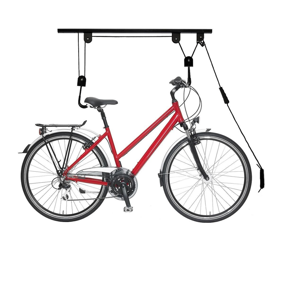 relaxdays Fahrradständer, Deckenlift bis 20 kg