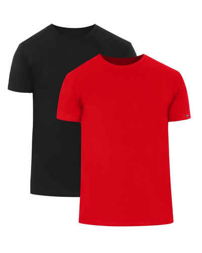 Cornette T-Shirt Herren T-Shirts mit U-Ausschnitt 2er Pack CR068 (1-tlg)