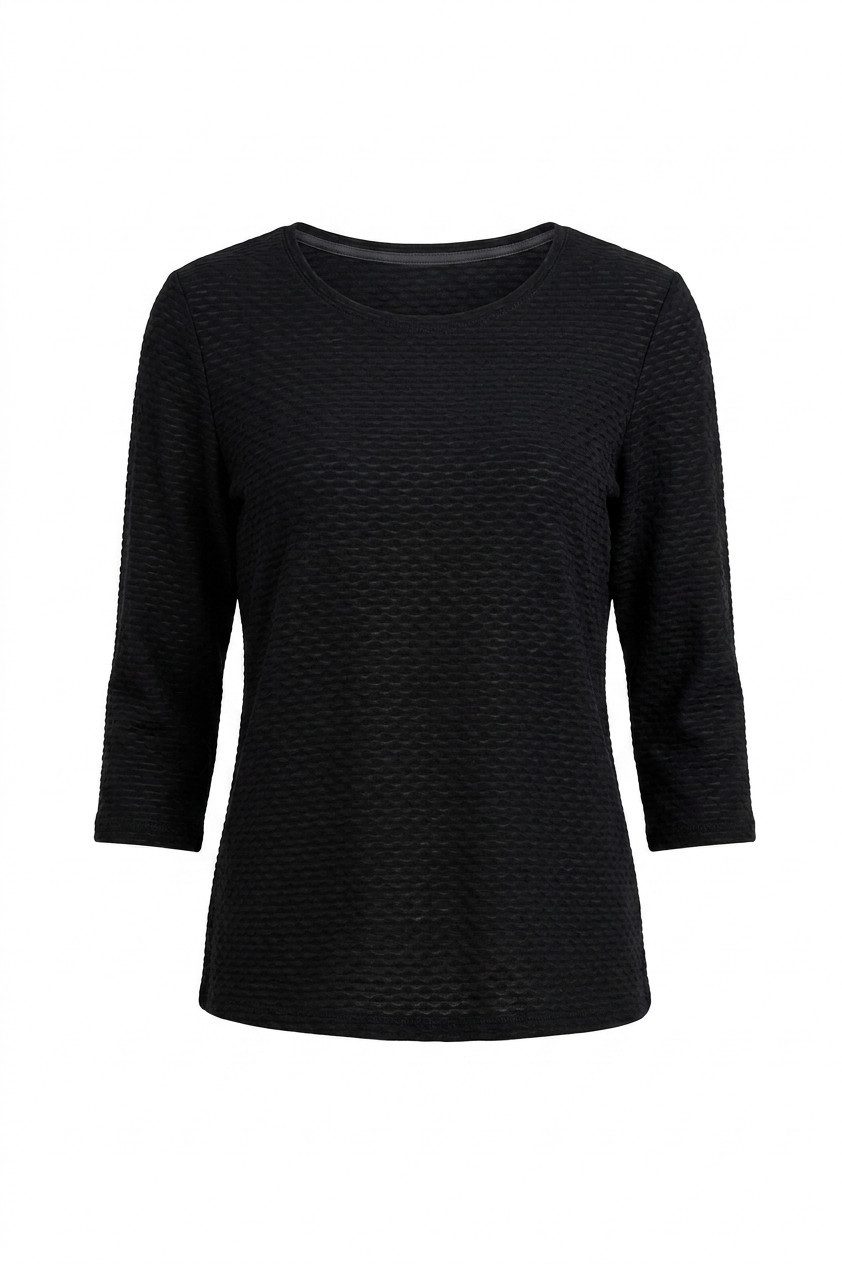 Seidel Moden 3/4-Arm-Shirt Shirt mit Struktur - Viskose/Stretch - MADE IN GERMANY – Bild 4 von 5