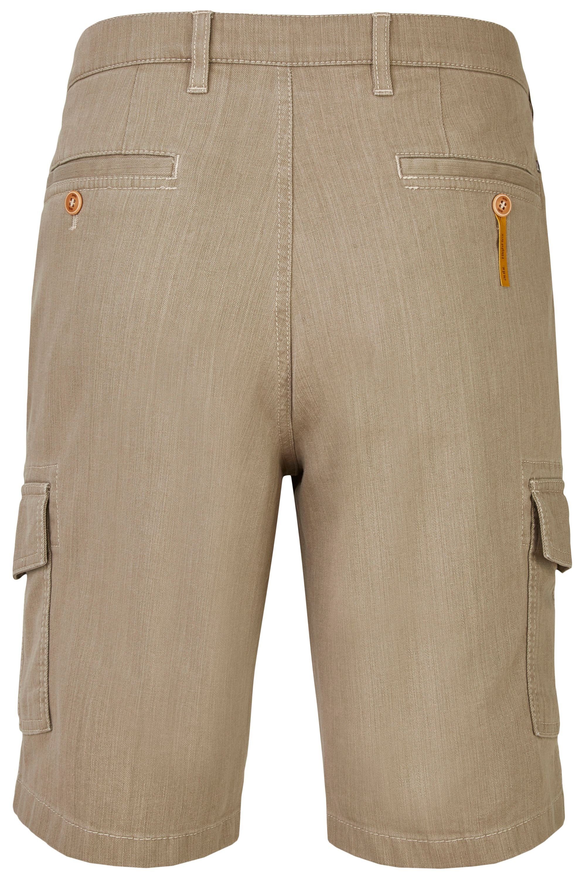 Flex 616 Sommer Bequeme Herren Stretch Cargo beige (21) Jeans Jeans High Perfect Baumwolle aubi Shorts aubi: aus Modell Fit